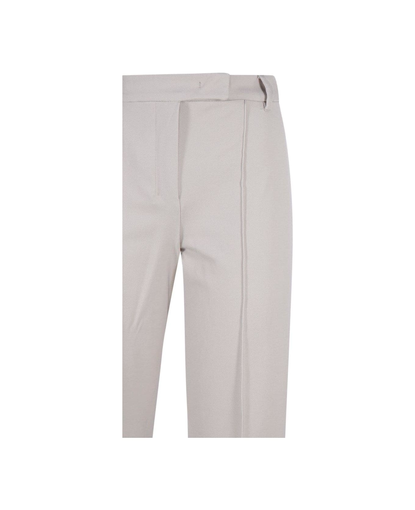 
S Max Mara High Waist Straight Leg Pants - Beige