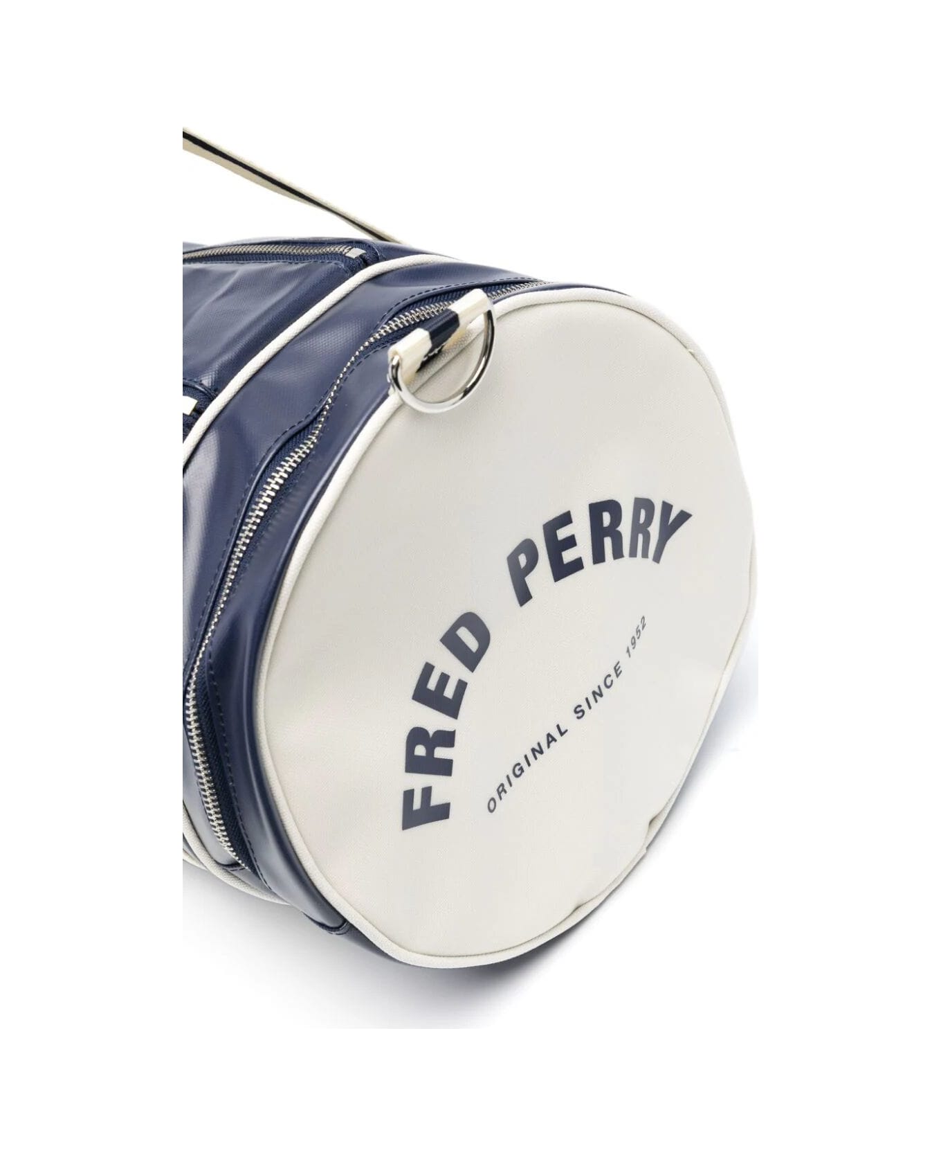 Fred Perry Fp Classic Barrel Bag - Navy Ecru