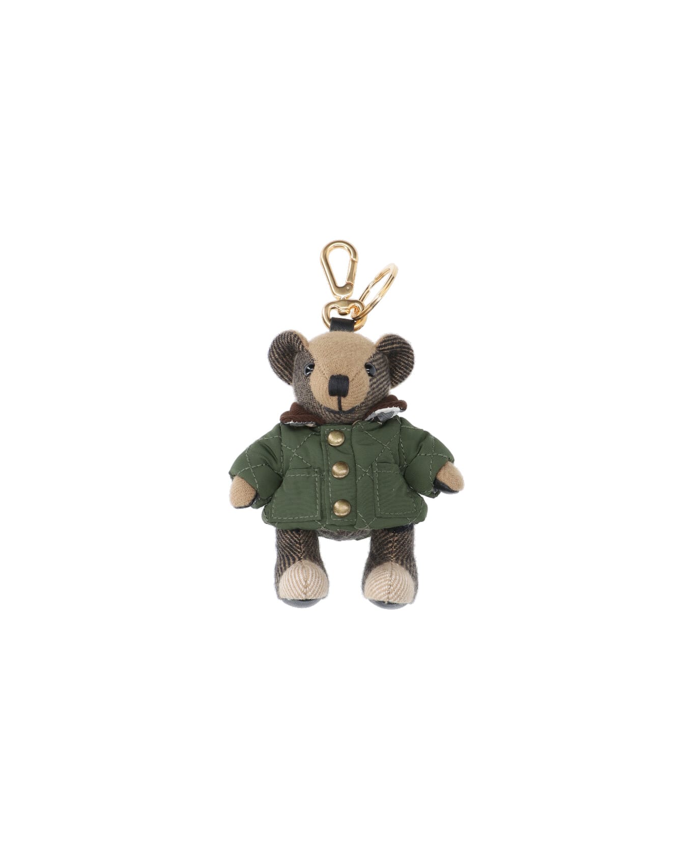 Burberry "thomas" Teddy Bear Keyring Charm - Green