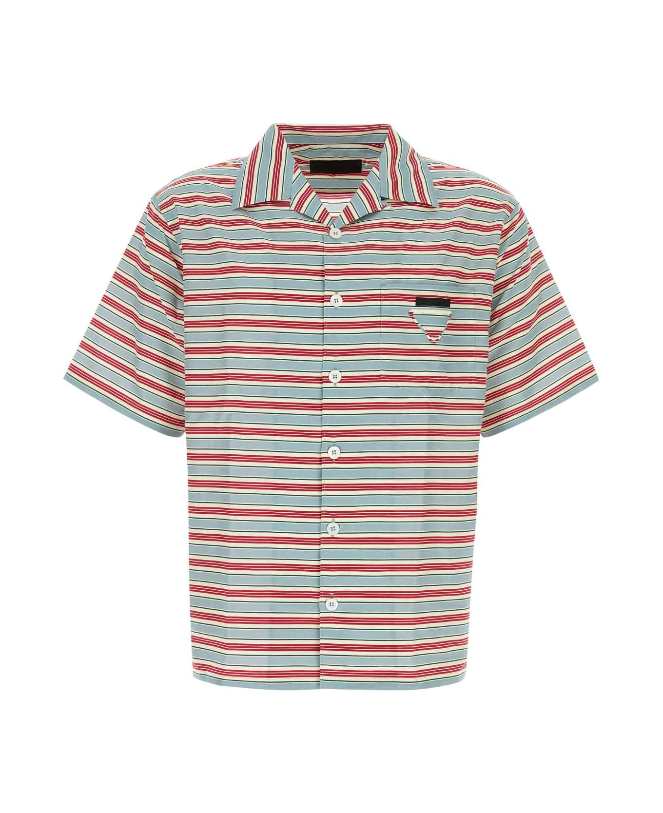 Prada Embroidered Cotton Blend Shirt - ASTRALE