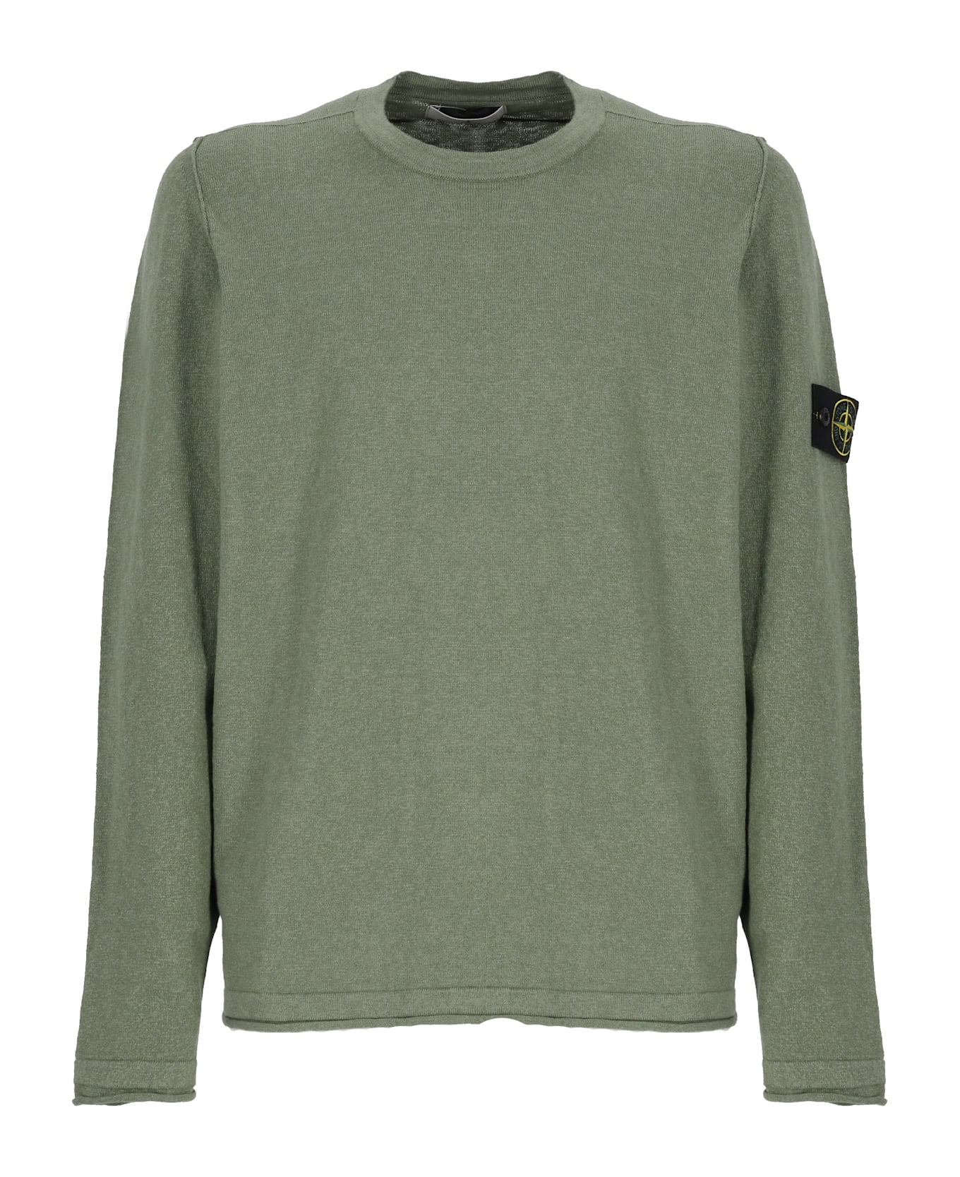 Stone Island Logoed Sweater - Green
