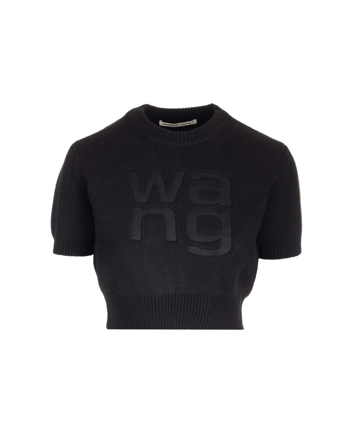 Alexander Wang Knitted T-shirt - Black ニットウェア