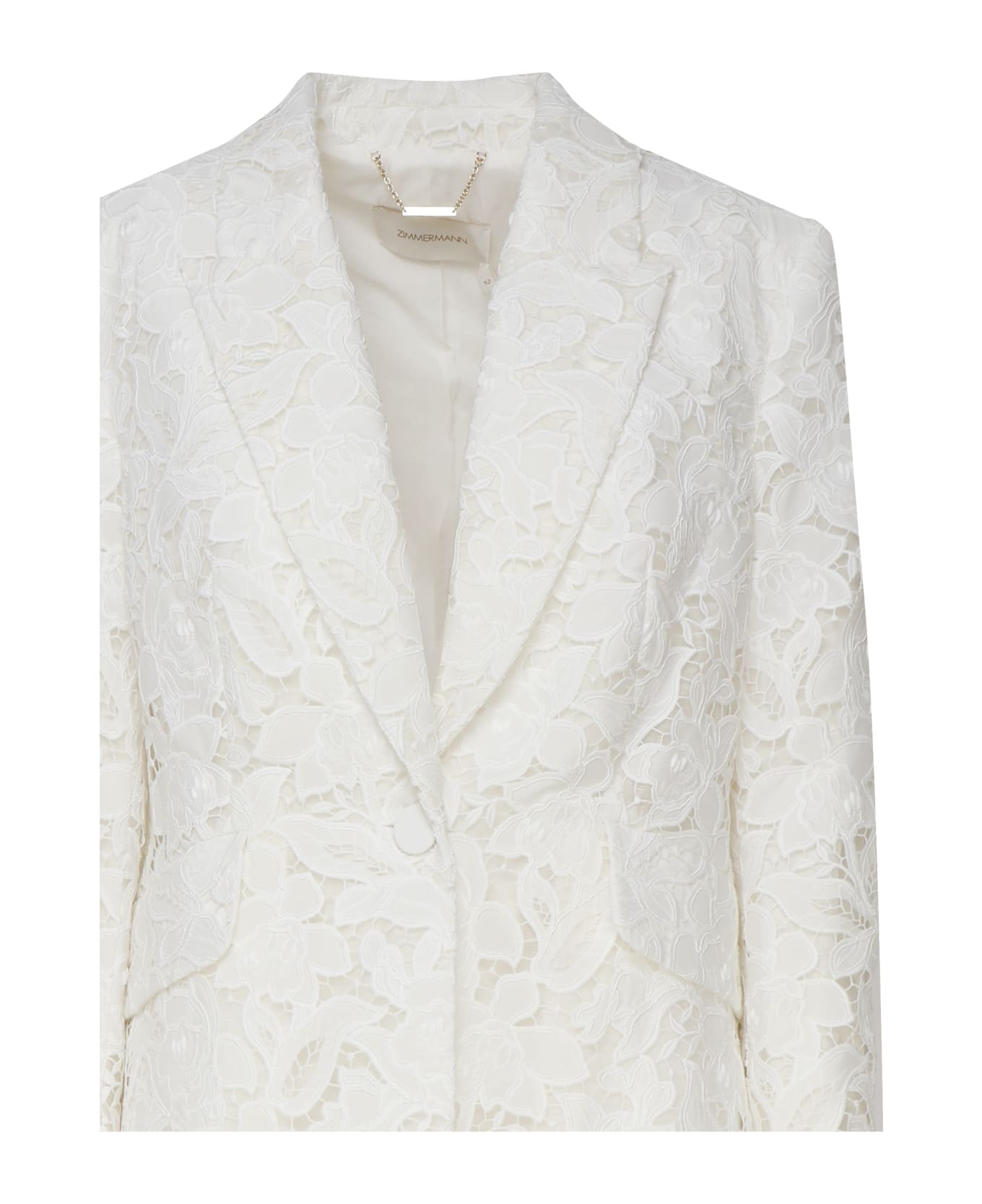 Zimmermann Natura Lace Jacket - White