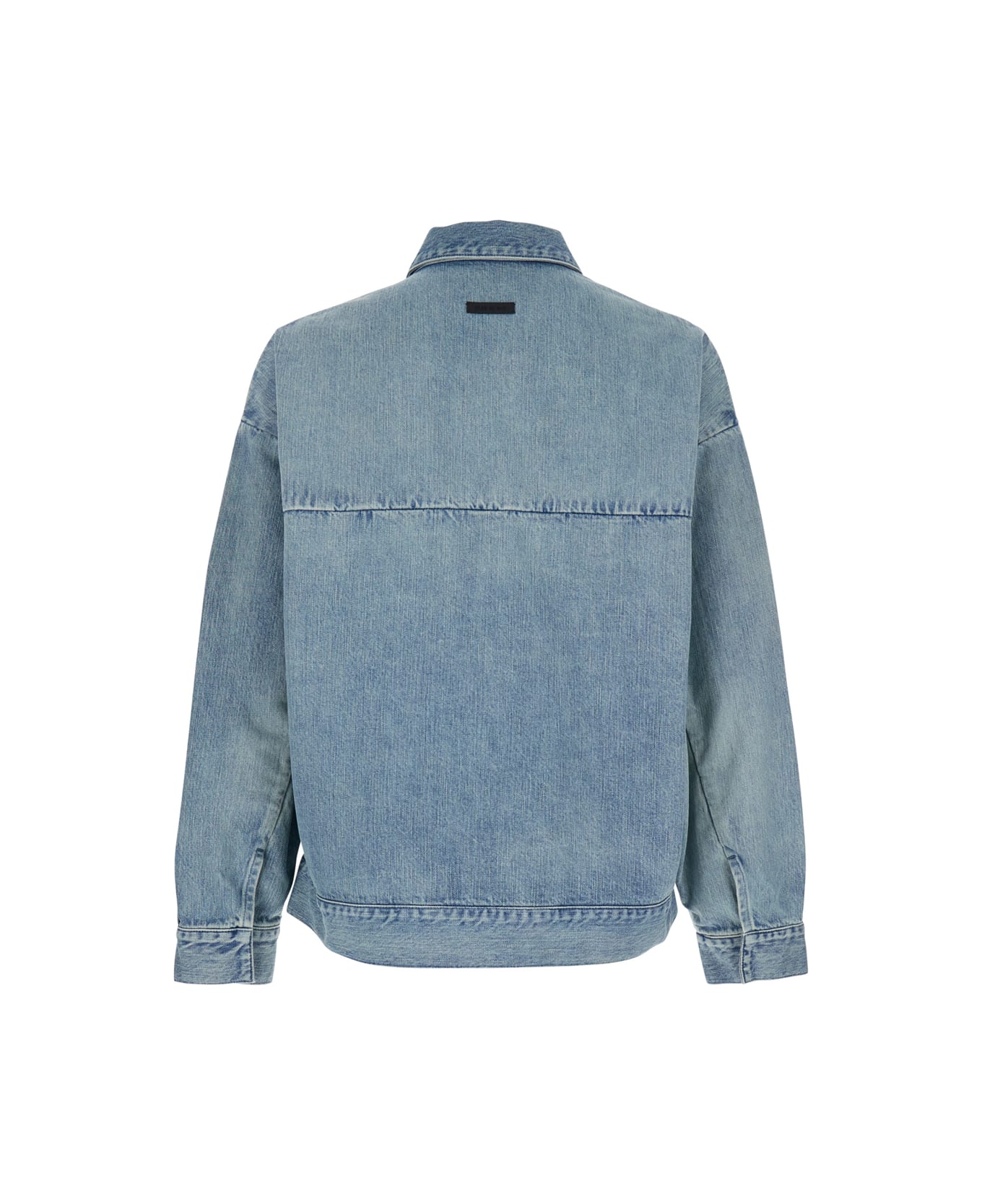 Fear of God Blue Jacket With Classic Collar And Long Sleeves In Denim Man - Blu