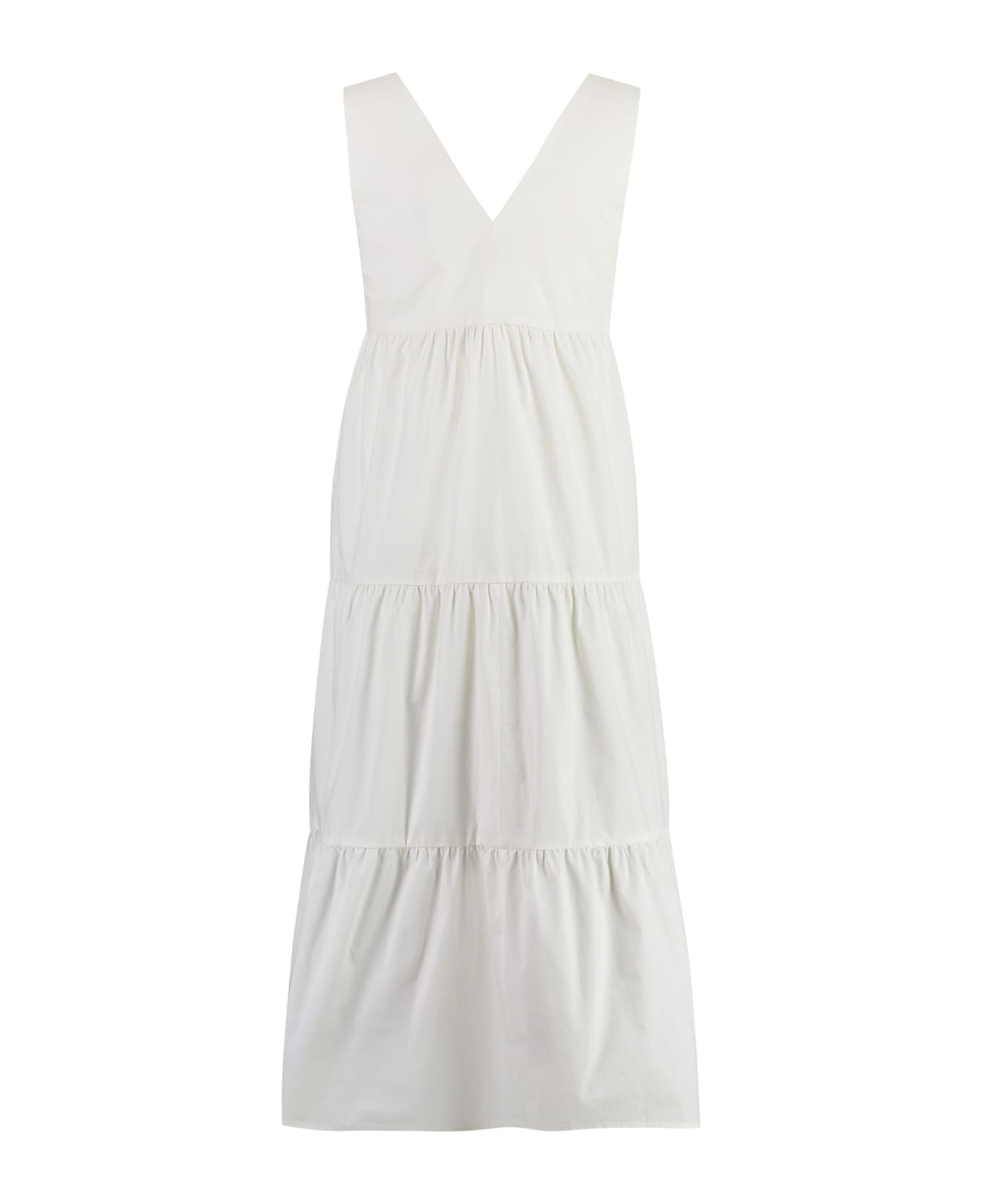 Woolrich Poplin Maxi Dress - White