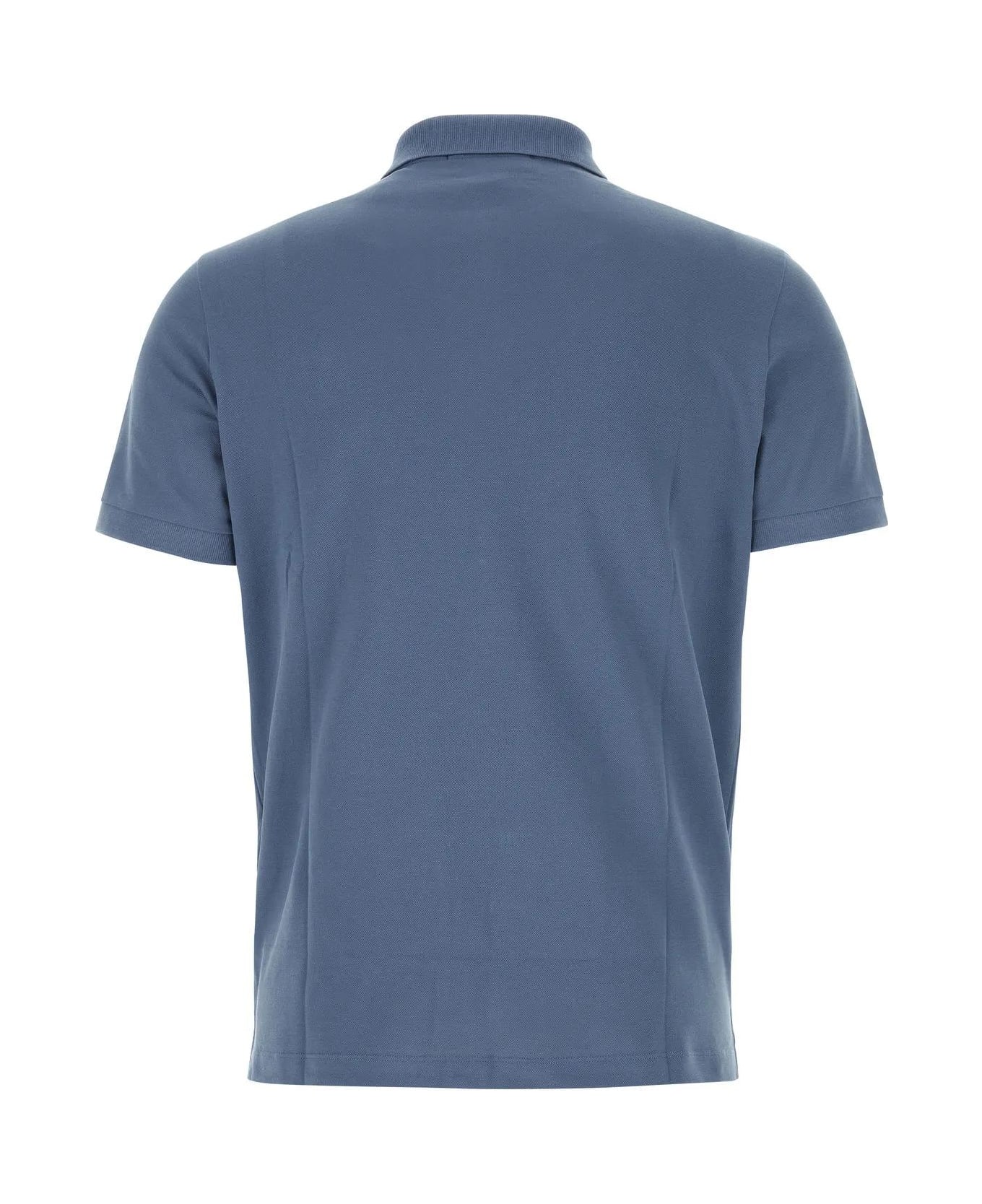 Stone Island Air Force Blue Stretch Piquet Polo Shirt - Blue