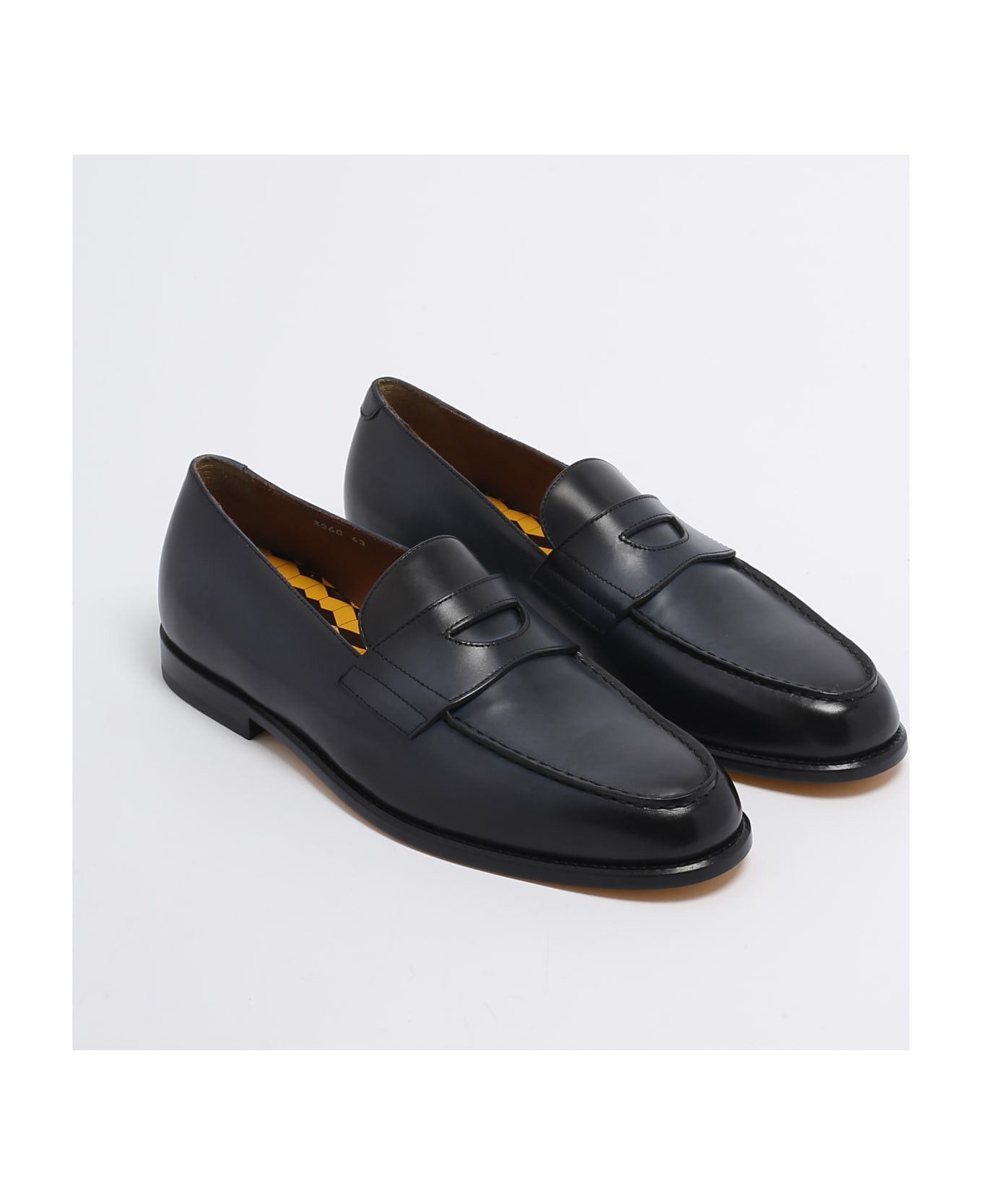 Doucal's Mocassino Penny Loafers - NAVY ローファー＆デッキシューズ