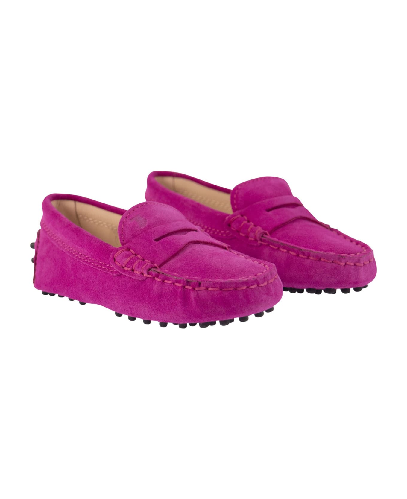 Tod's Suede Loafer - Fuxia