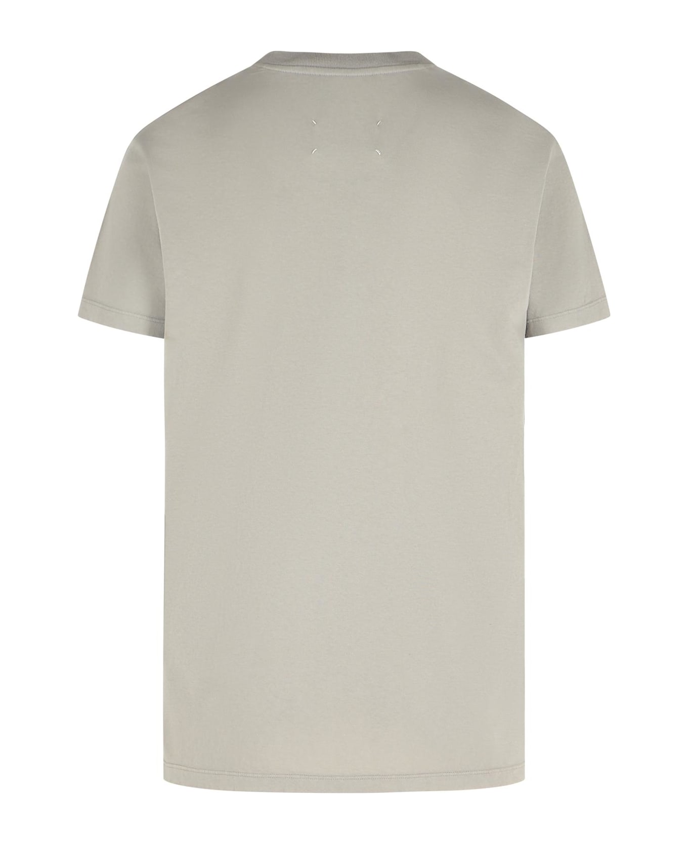 Maison Margiela Gray Cotton T-shirt - NEUTRALS