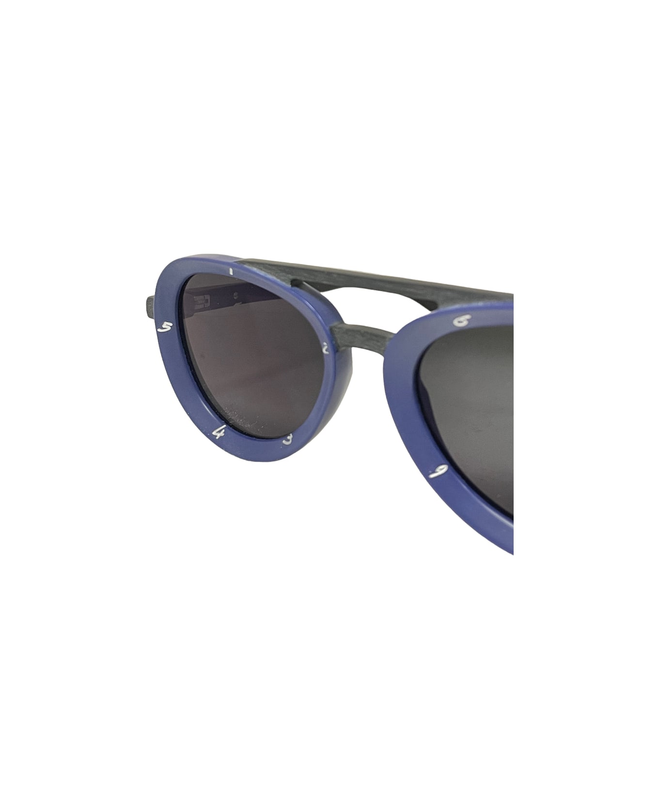 Piero Massaro Pm373 - Matte Blue Sunglasses