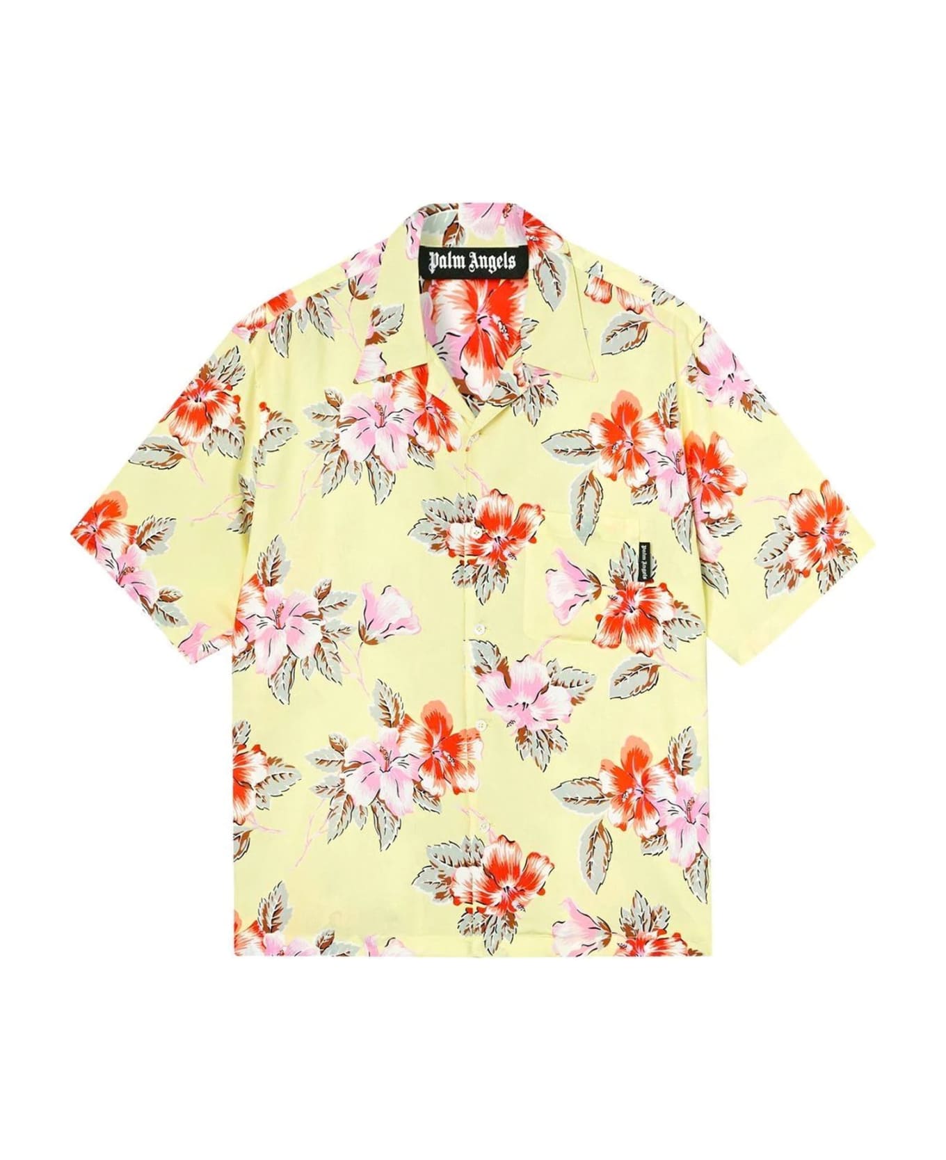 Palm Angels Printed Shirt - Yellow