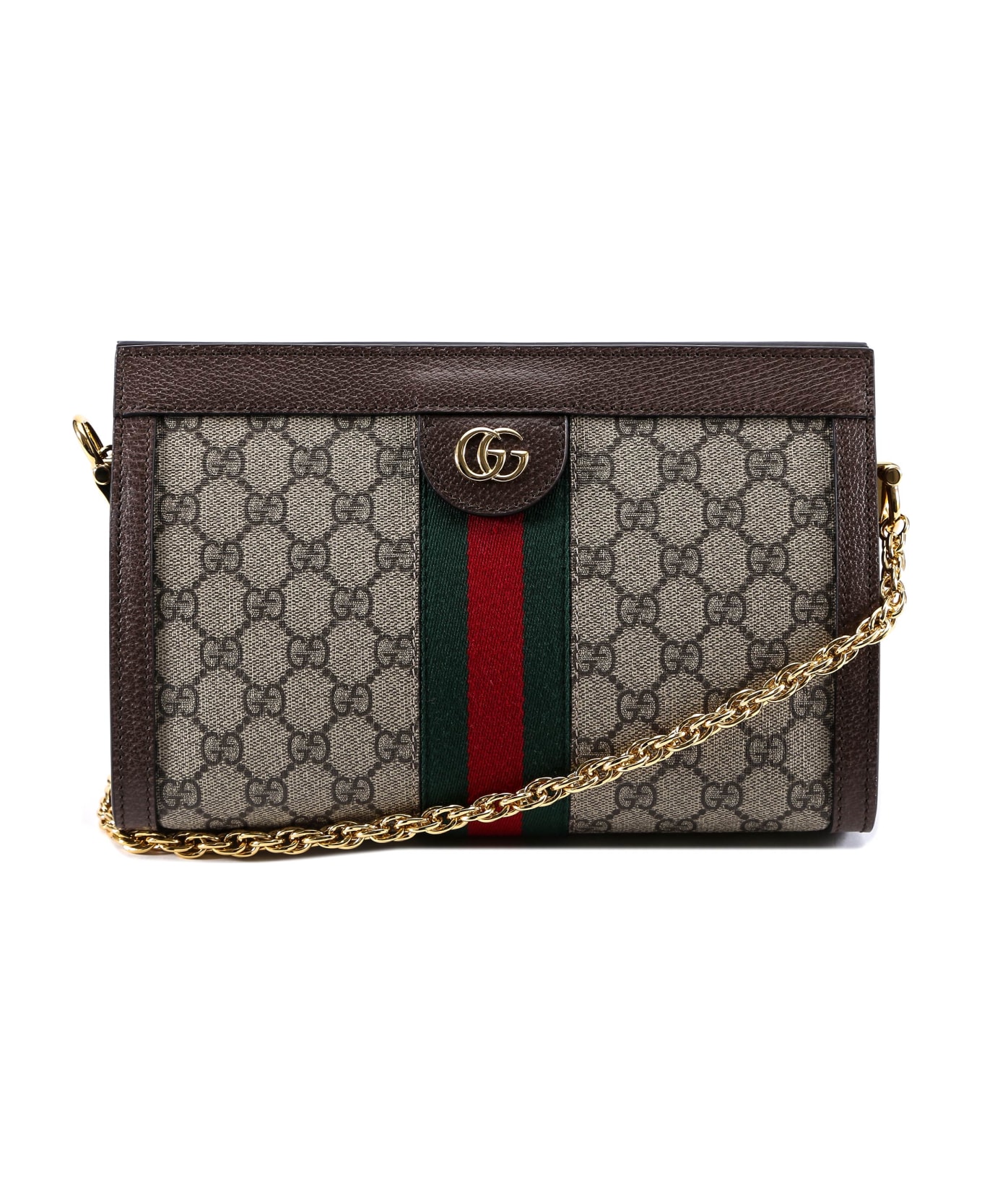 Gucci Ophidia Shoulder Bag - Brown