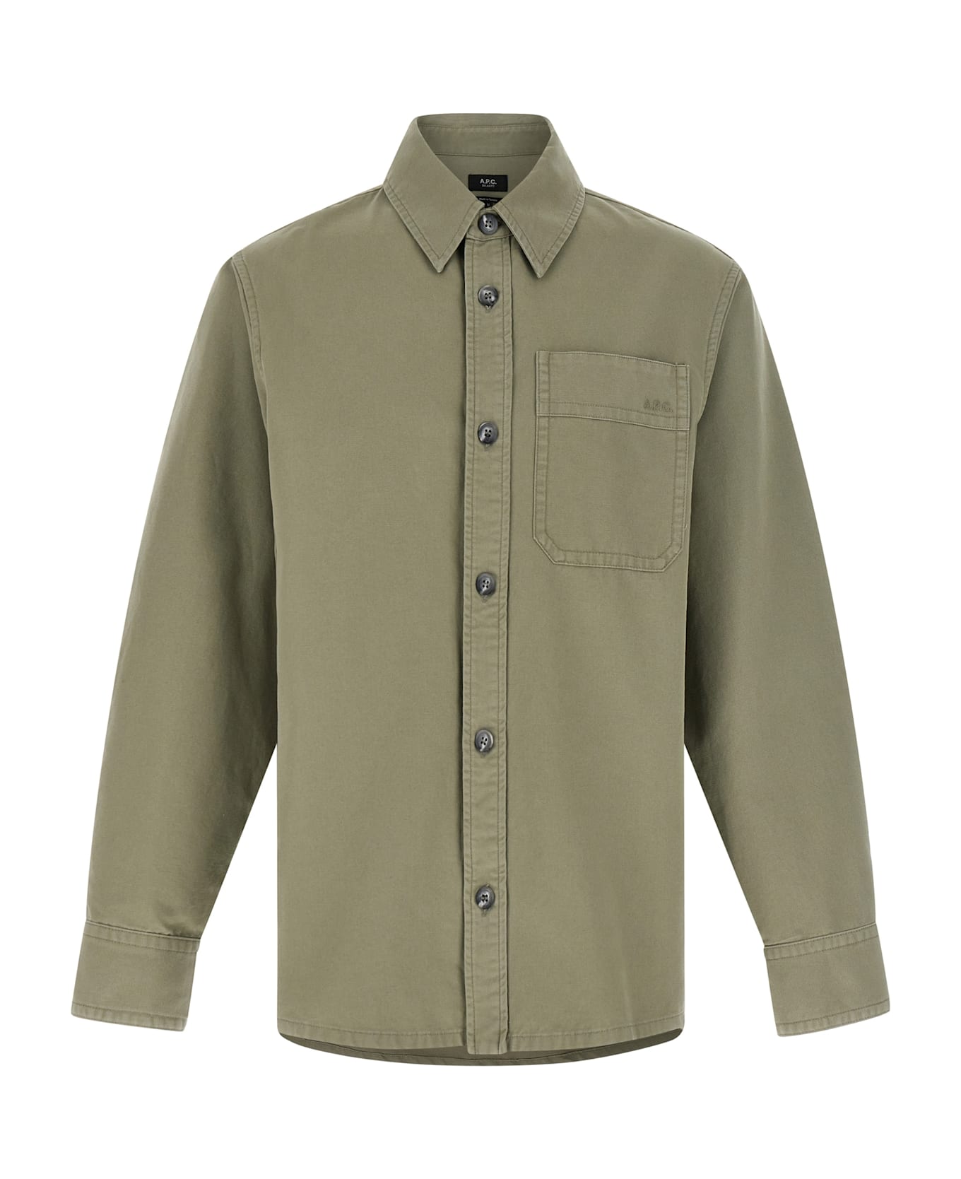 A.P.C. Logo Embroidery Shirt - Green