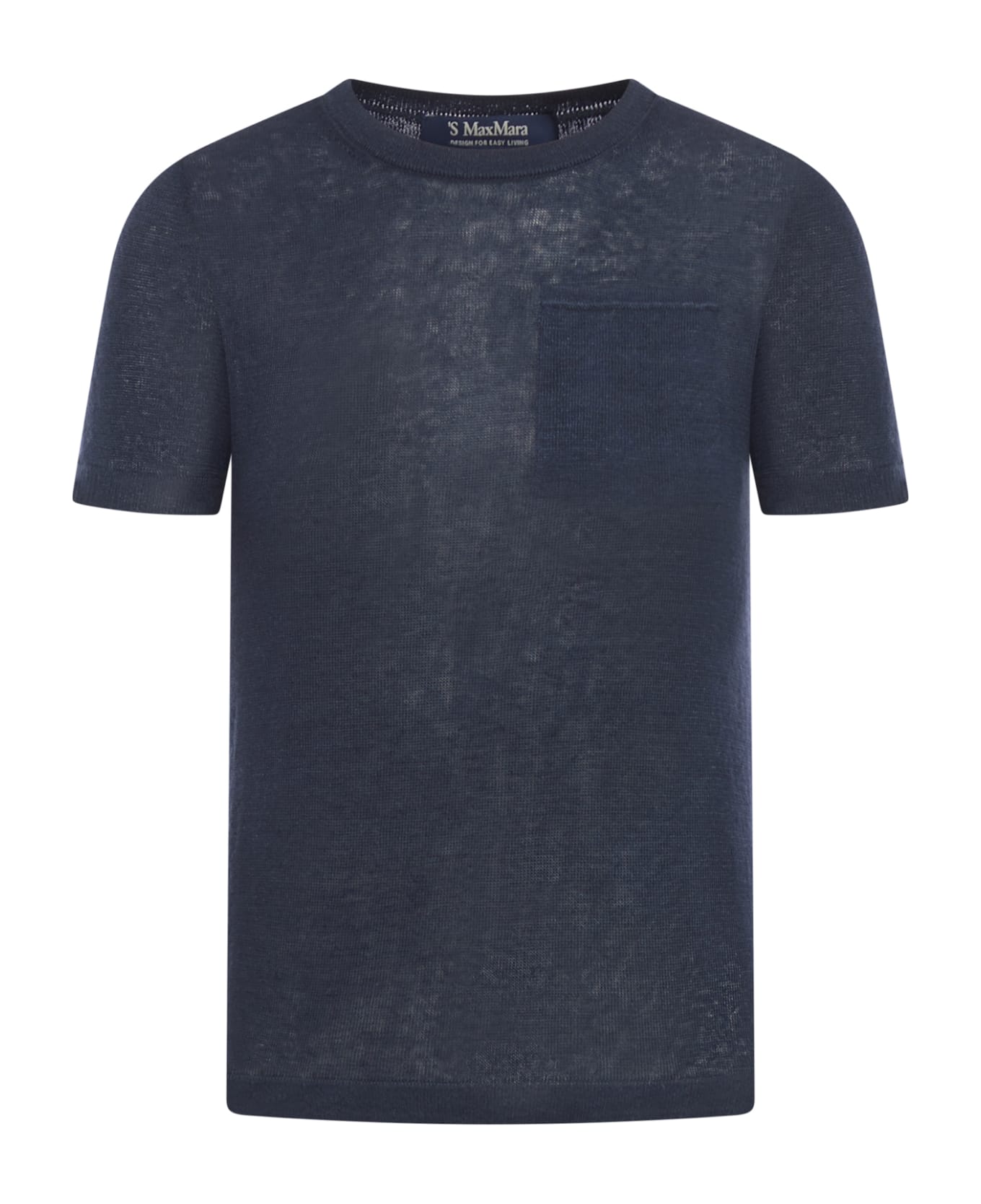 'S Max Mara Novara Sweater - Blue Marino Tシャツ