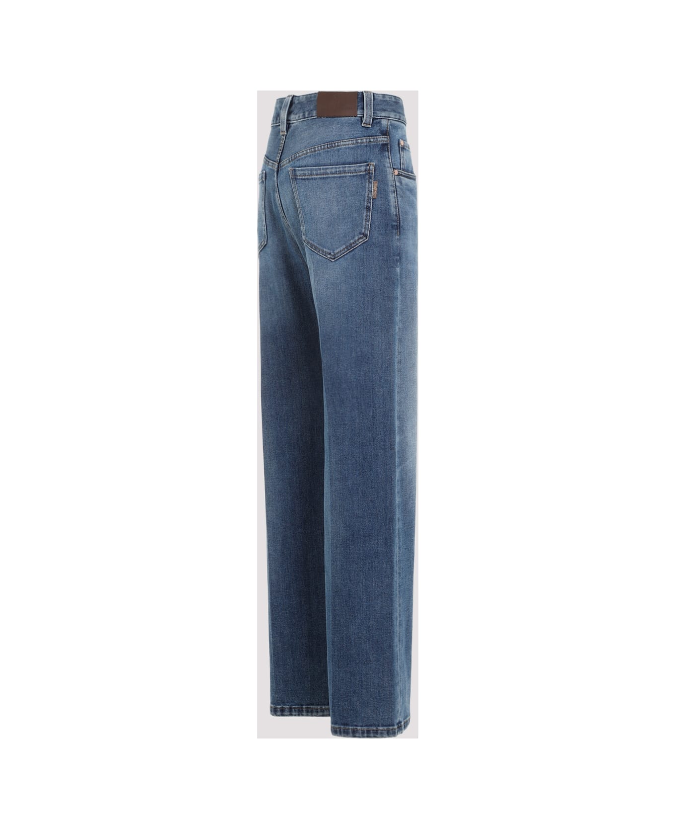 Brunello Cucinelli Straight Leg Cotton Jeans - Blue Denim