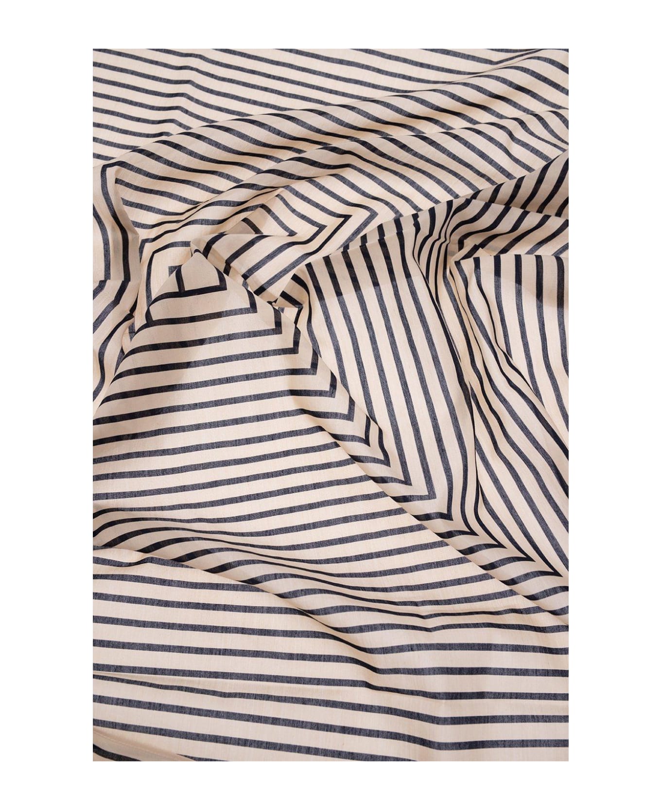 Totême Stripe-printed Square-shaped Scarf - Neutro スカーフ＆ストール