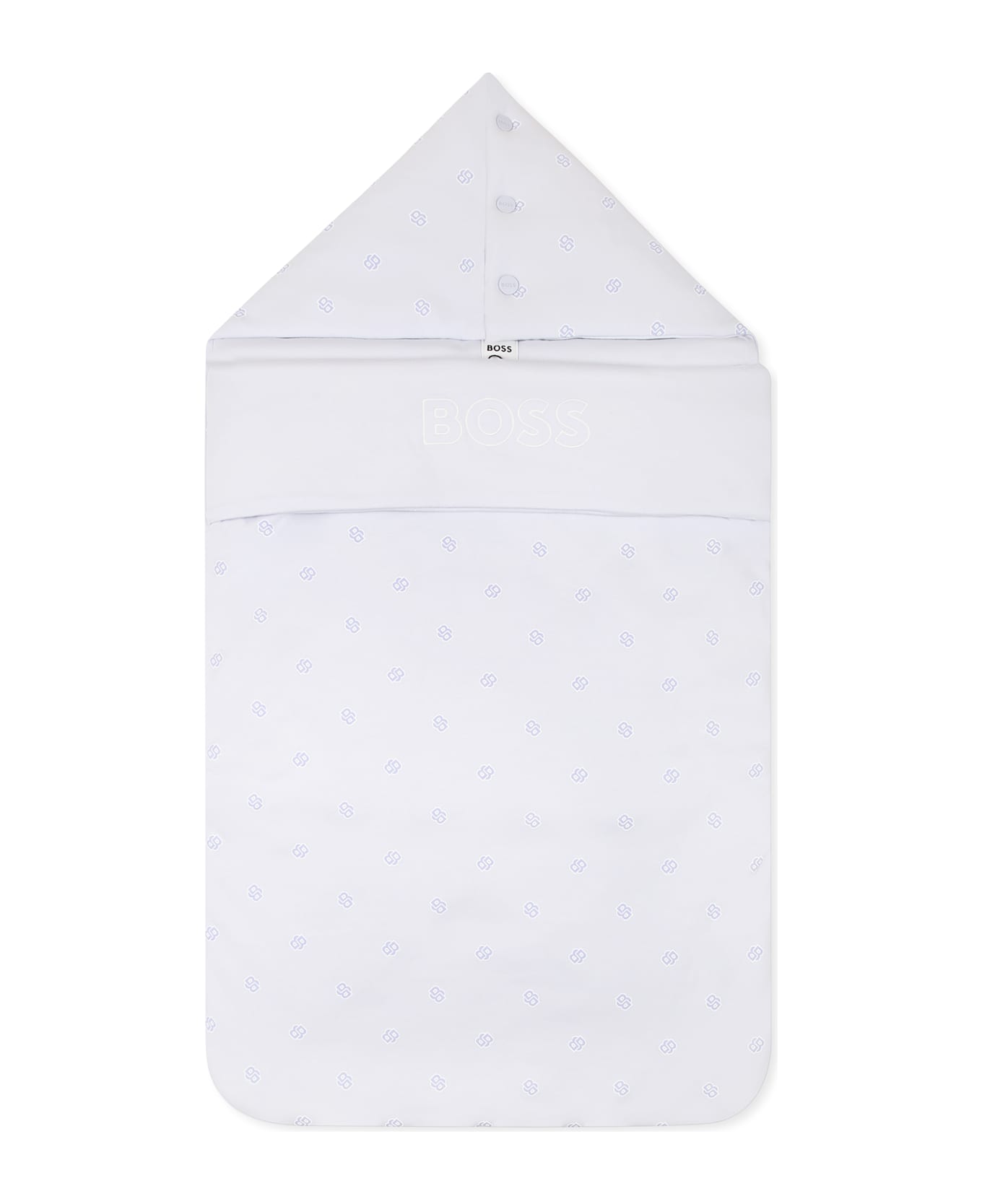 Hugo Boss Light Blue Sleeping Bag For Baby Boy With Logo - Light Blue