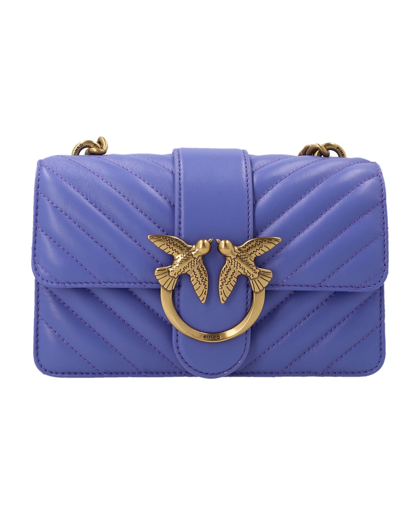 Pinko 'love Icon Mini' Crossbody Bag - Blue
