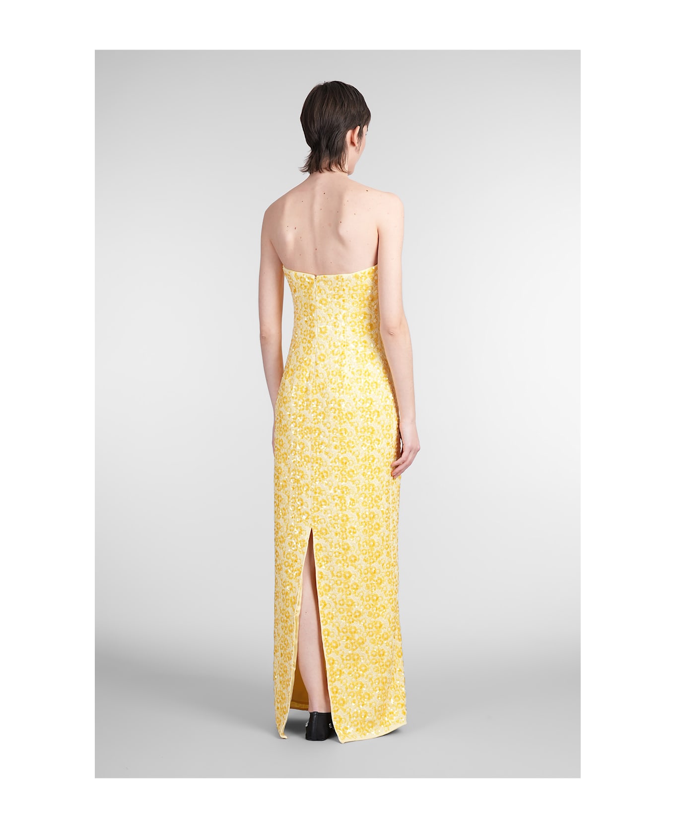 Simkhai Savia Dress Woman In Yellow Rayon - yellow