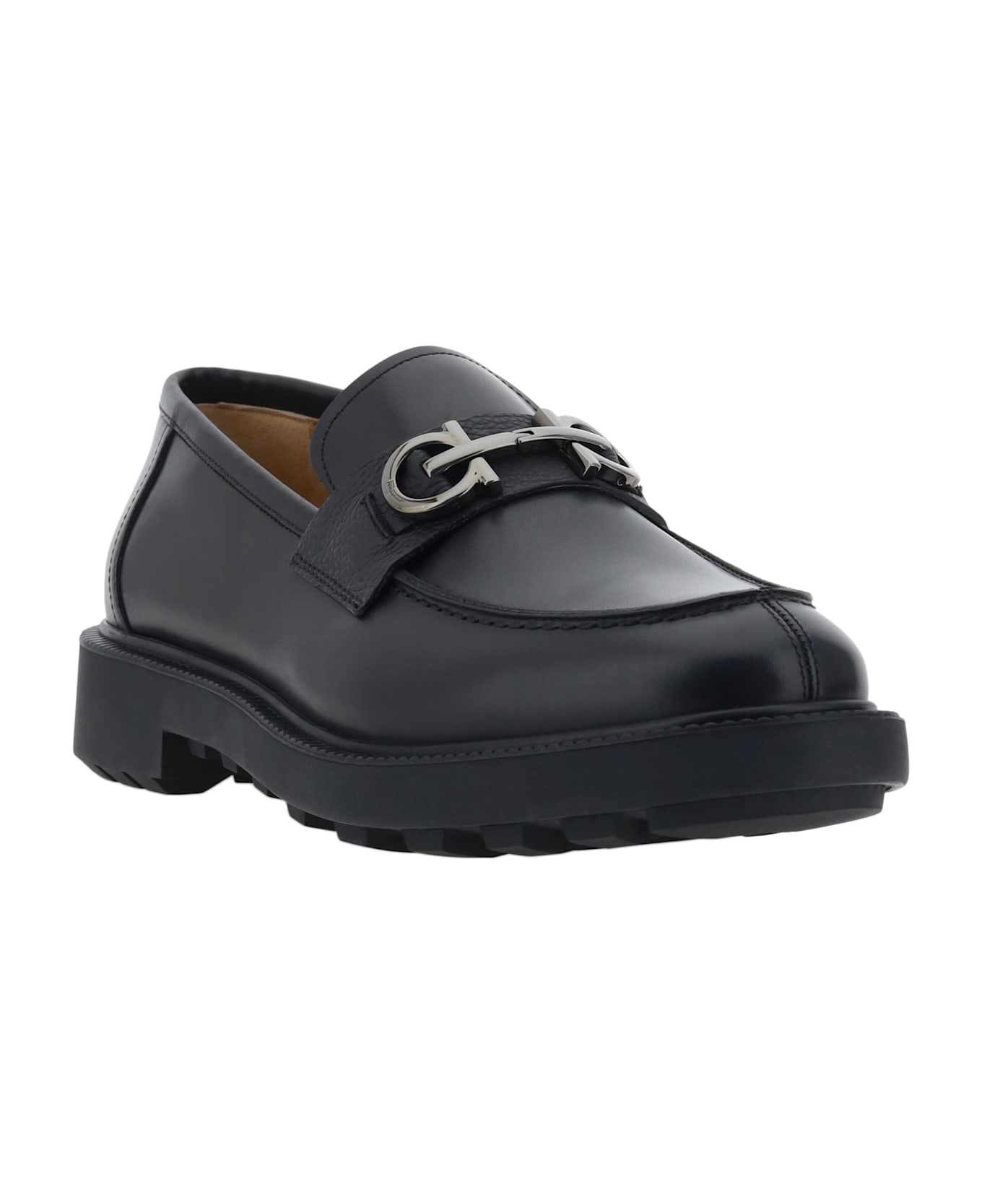 Ferragamo Galles Ornament Loafers - Black