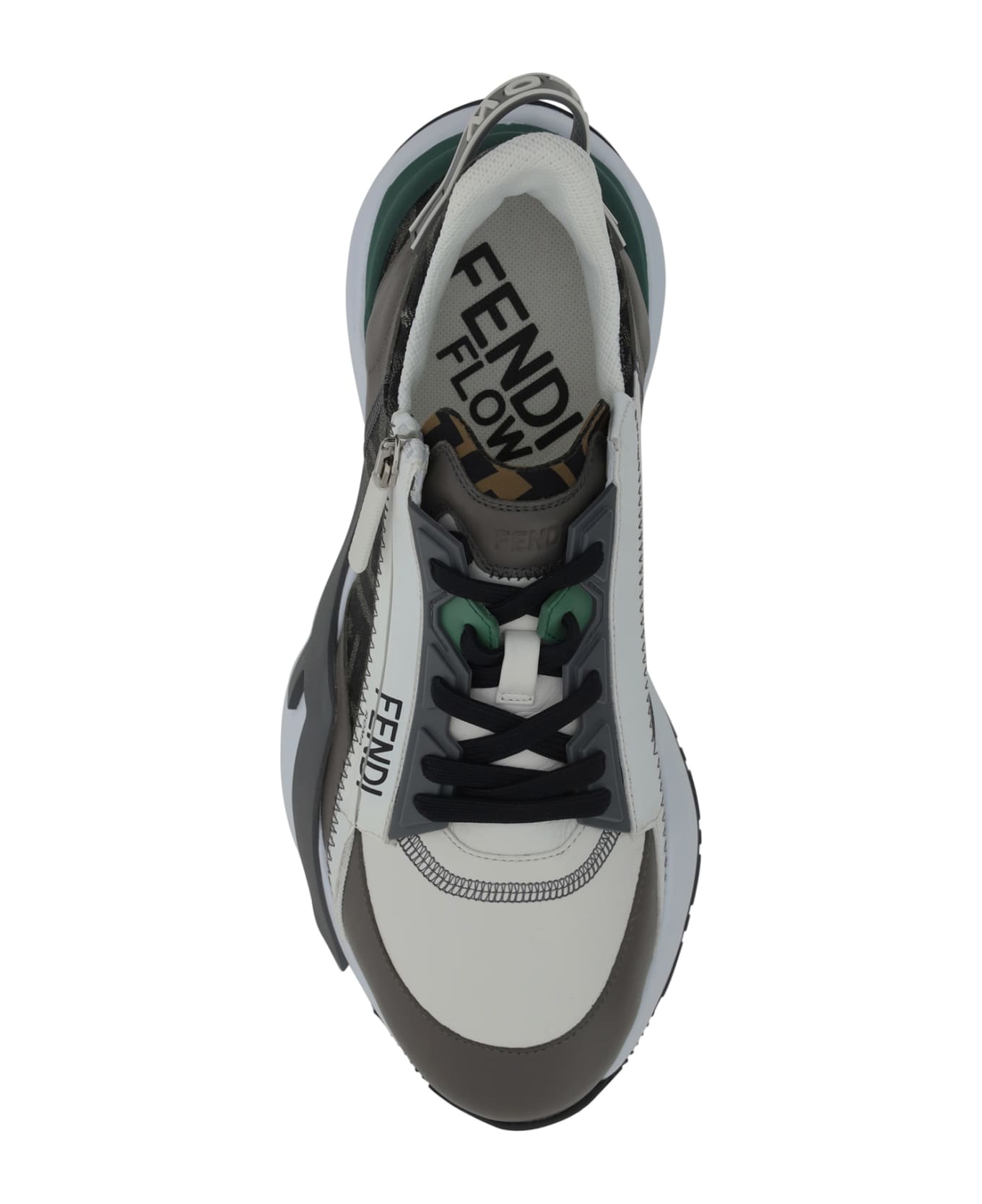 Fendi Flow Sneakers - Uwhit+grig.ner+argil