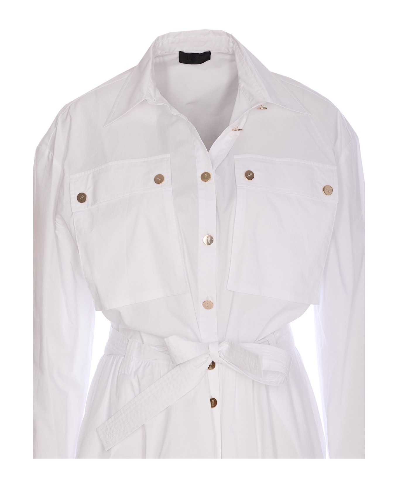 Liu-Jo Long Chemisier Dress - White