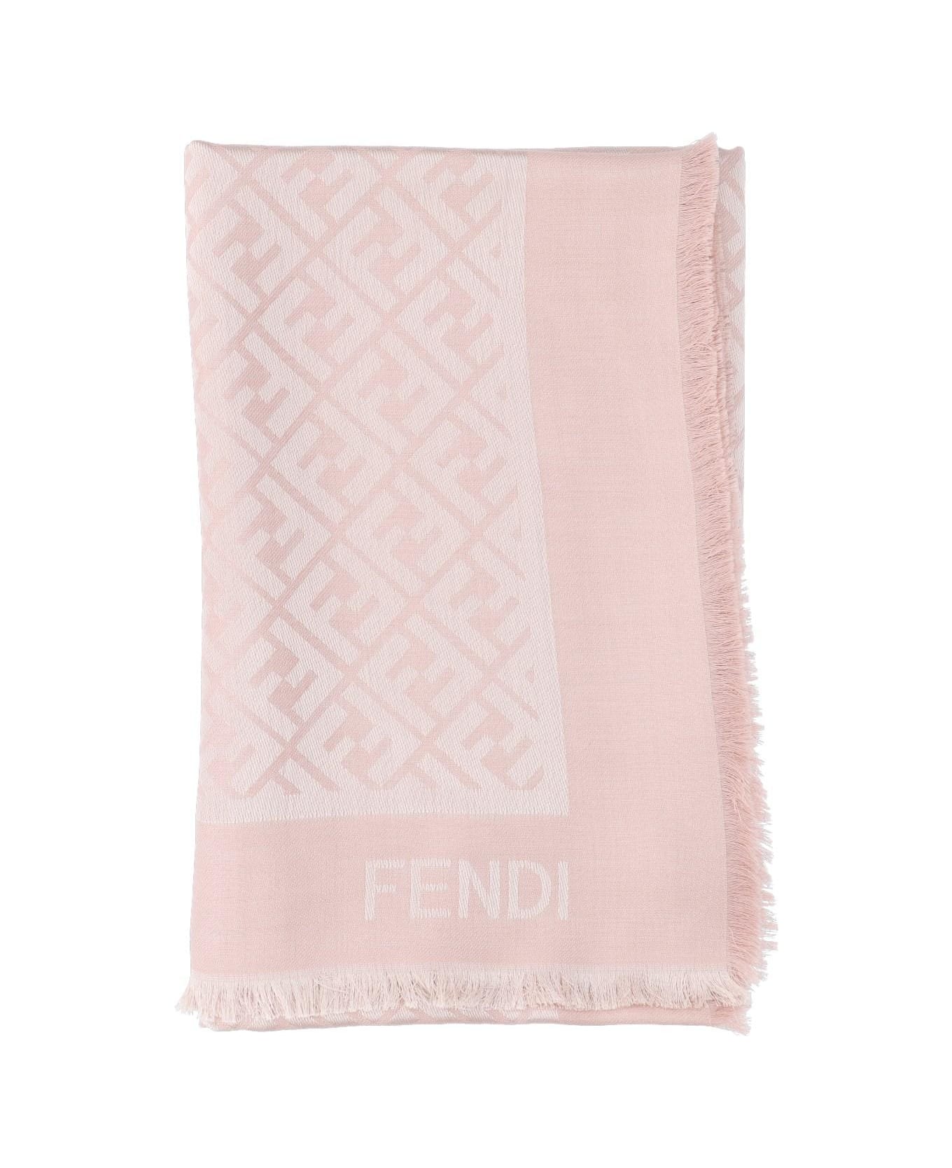 Fendi 'ff' Scarf - Pink スカーフ＆ストール
