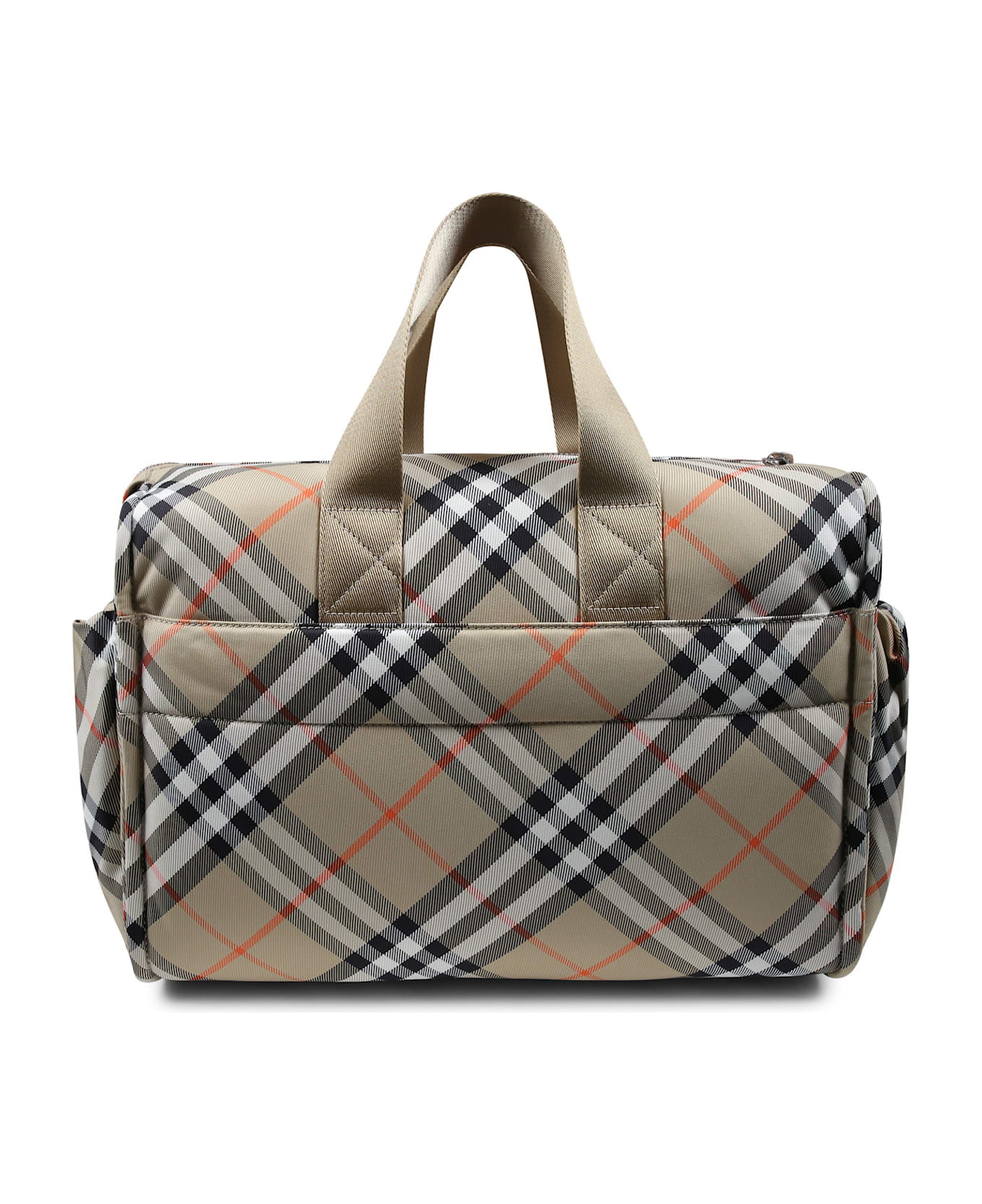 Burberry Beige Changing Bag For Babykids With Vintage Check - Beige