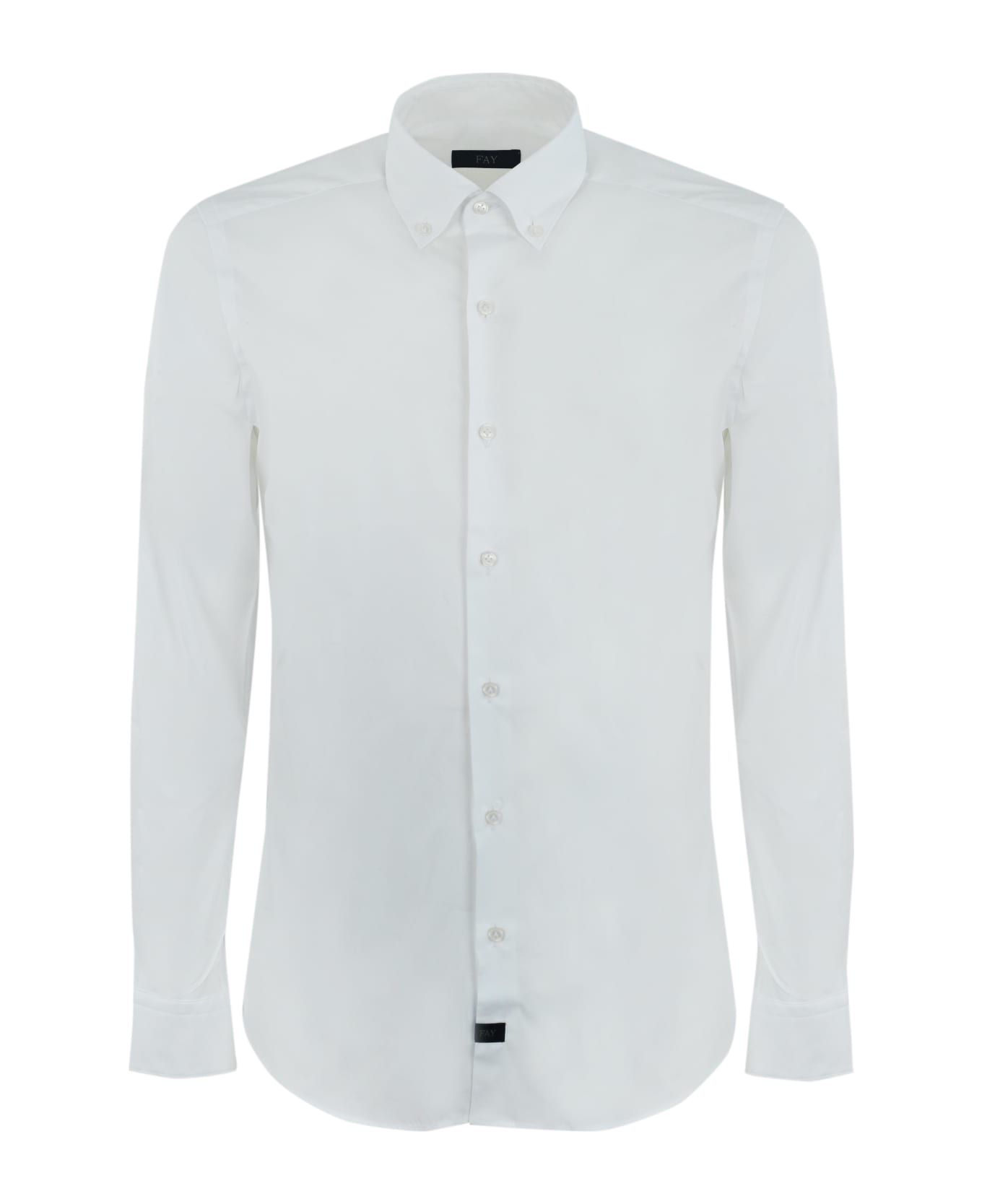 Fay Button-down Shirt - Bianco