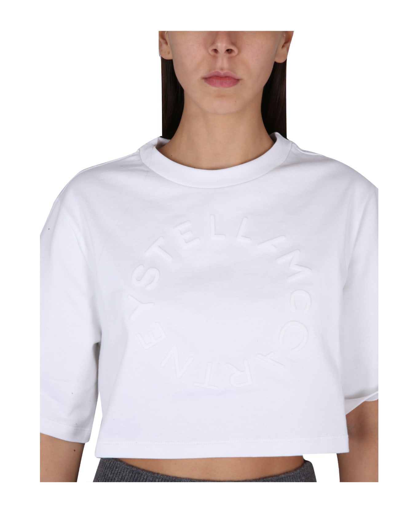 Stella McCartney Cropped T-shirt - White Tシャツ
