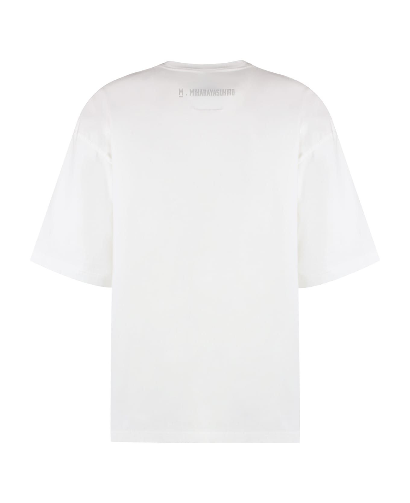 Mihara Yasuhiro Cotton Crew-neck T-shirt - WHITE