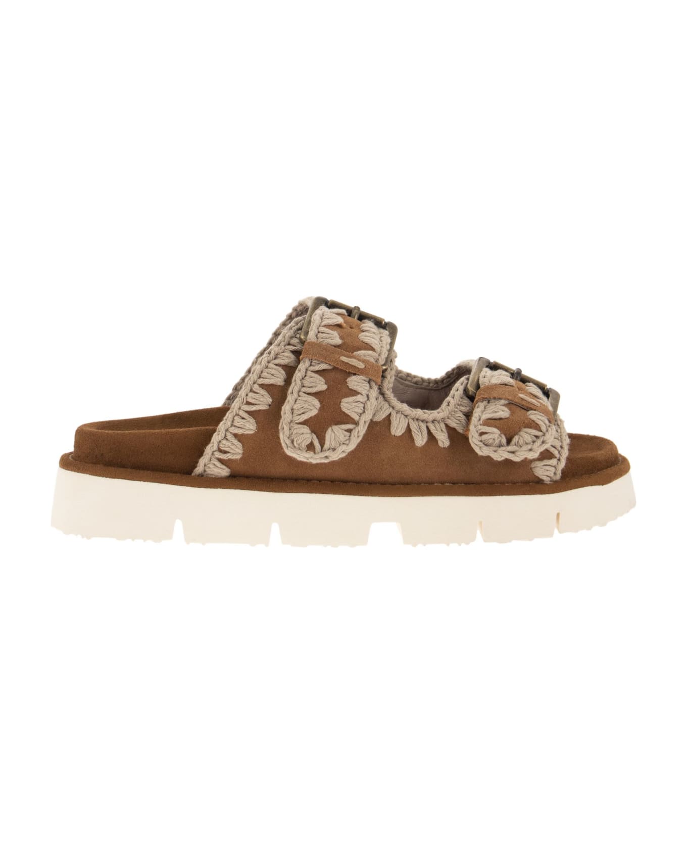 Mou Bio Buckles - Sandal - Cognac