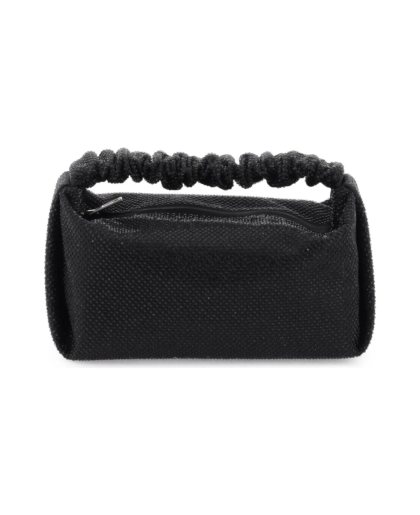 Alexander Wang Scrunchie Mini Bag With Crystals - Nero