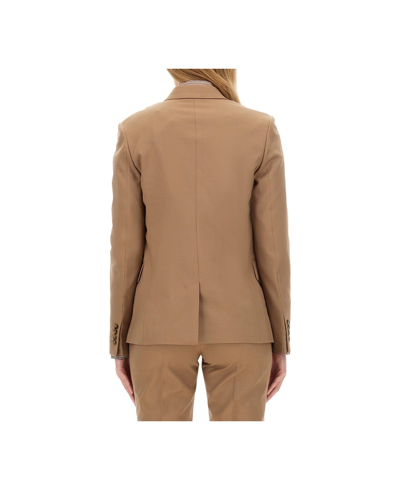 Paul Smith Double-breasted Jacket - BEIGE