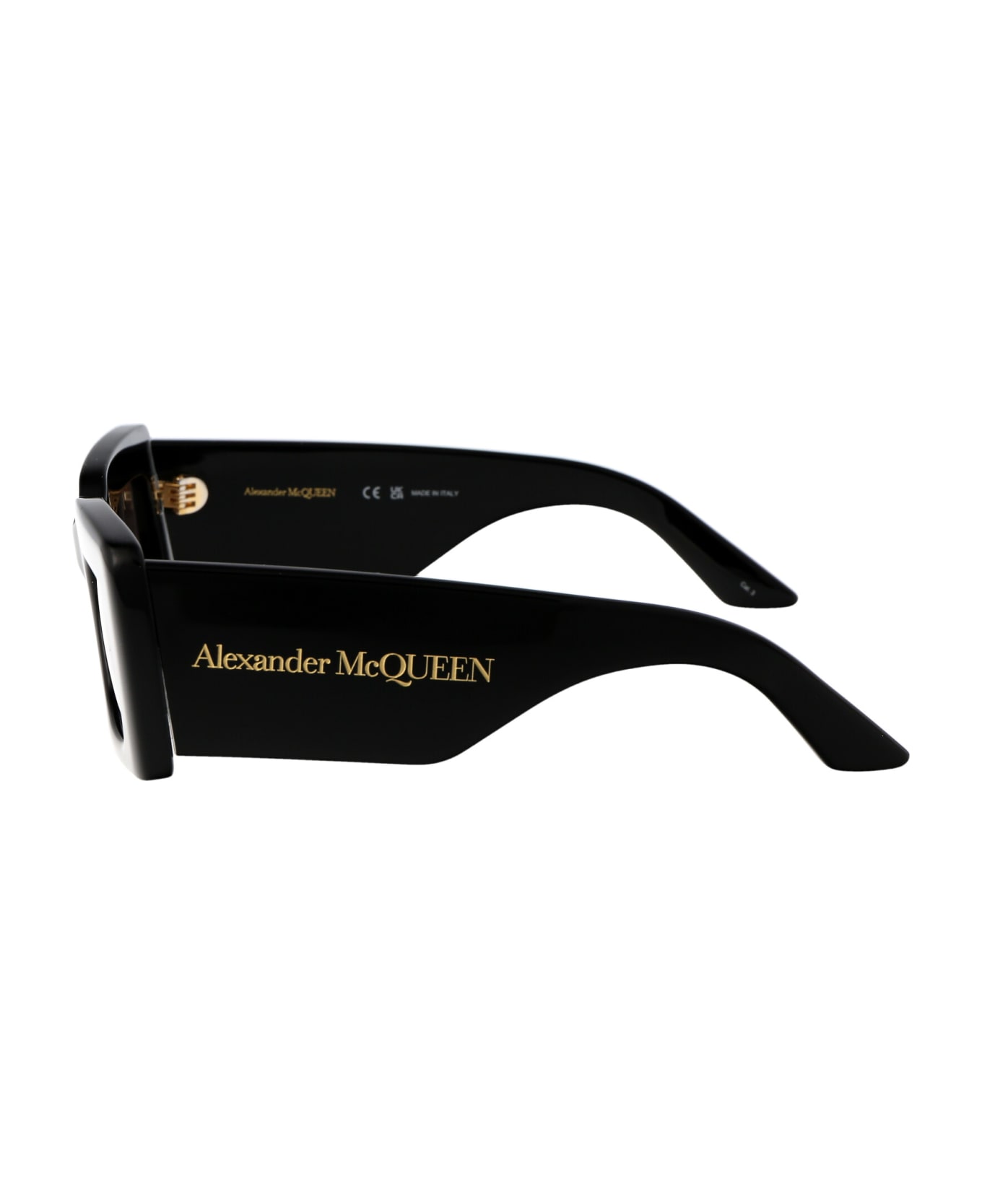 Alexander McQueen Eyewear Am0433s Sunglasses - 001 BLACK BLACK GREY