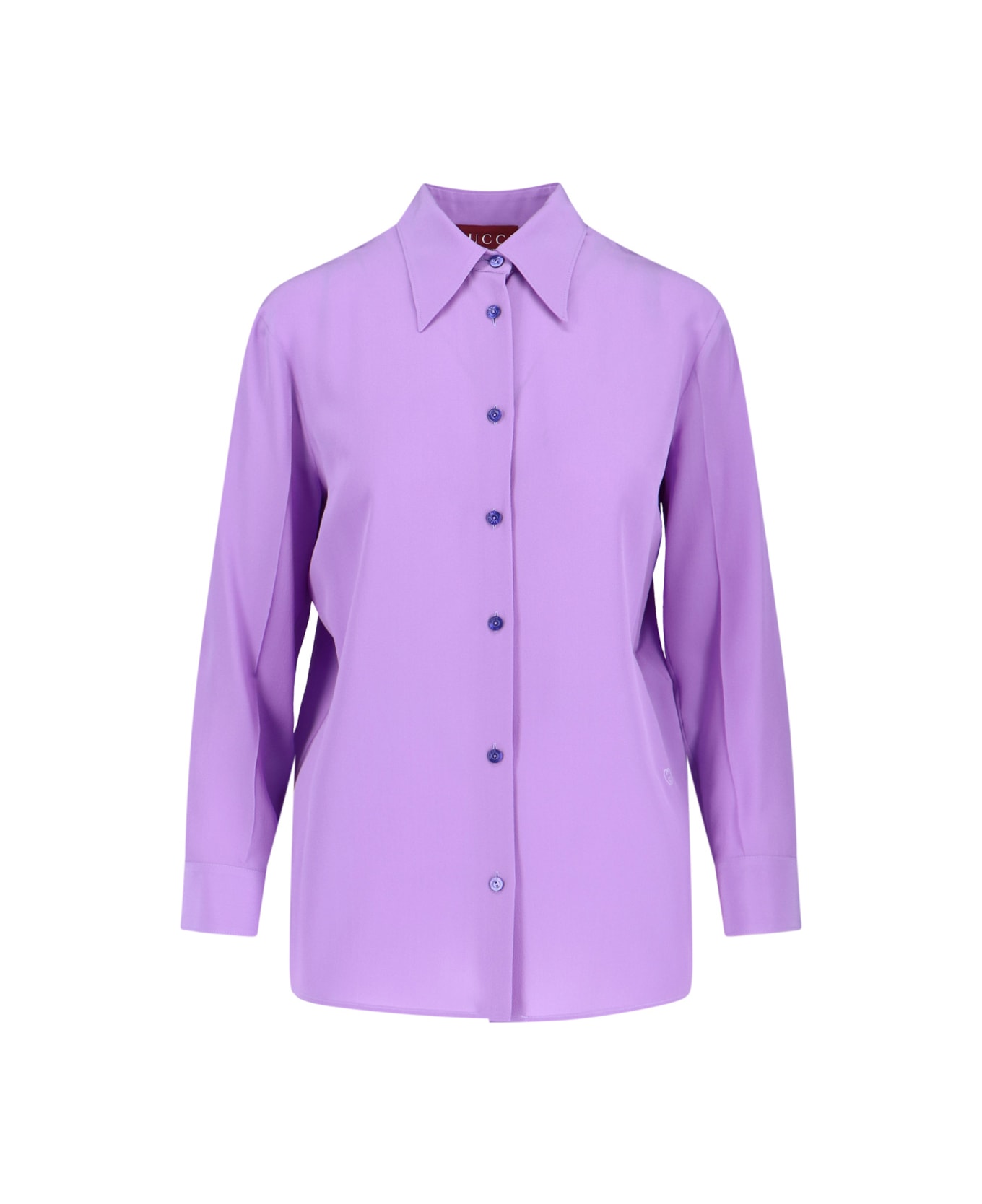 Gucci 
gg
 Silk Shirt - Purple