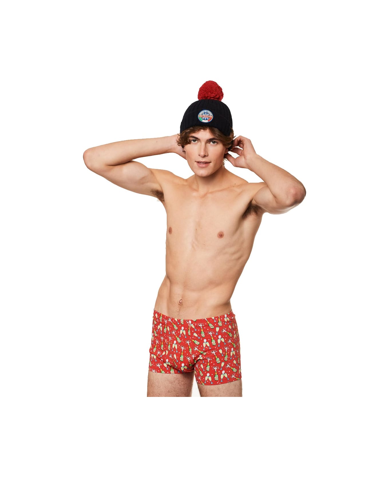 MC2 Saint Barth Bubbles Man Underwear Boxer - RED ショーツ