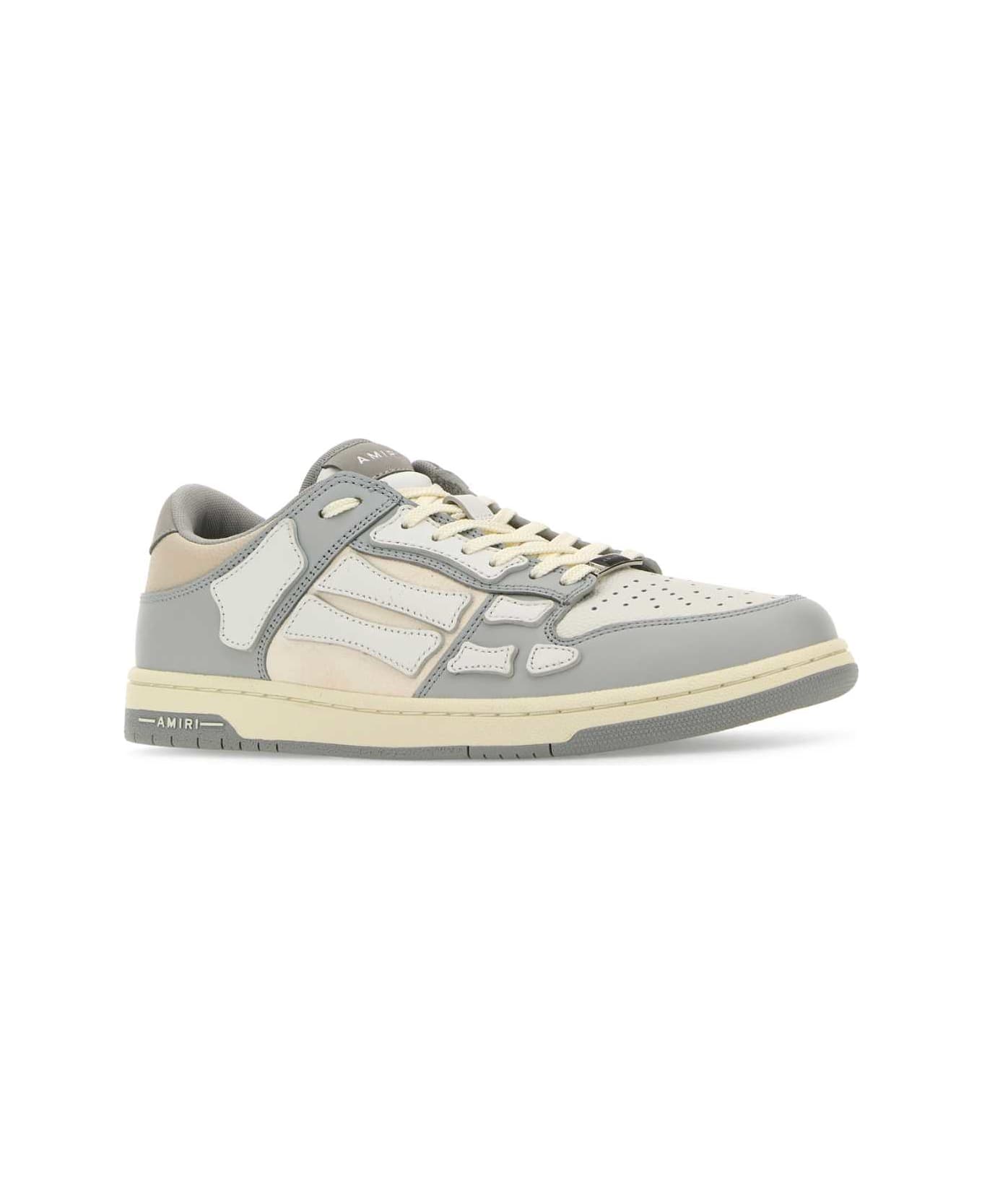 AMIRI Multicolor Leather Skel Sneakers - GREY