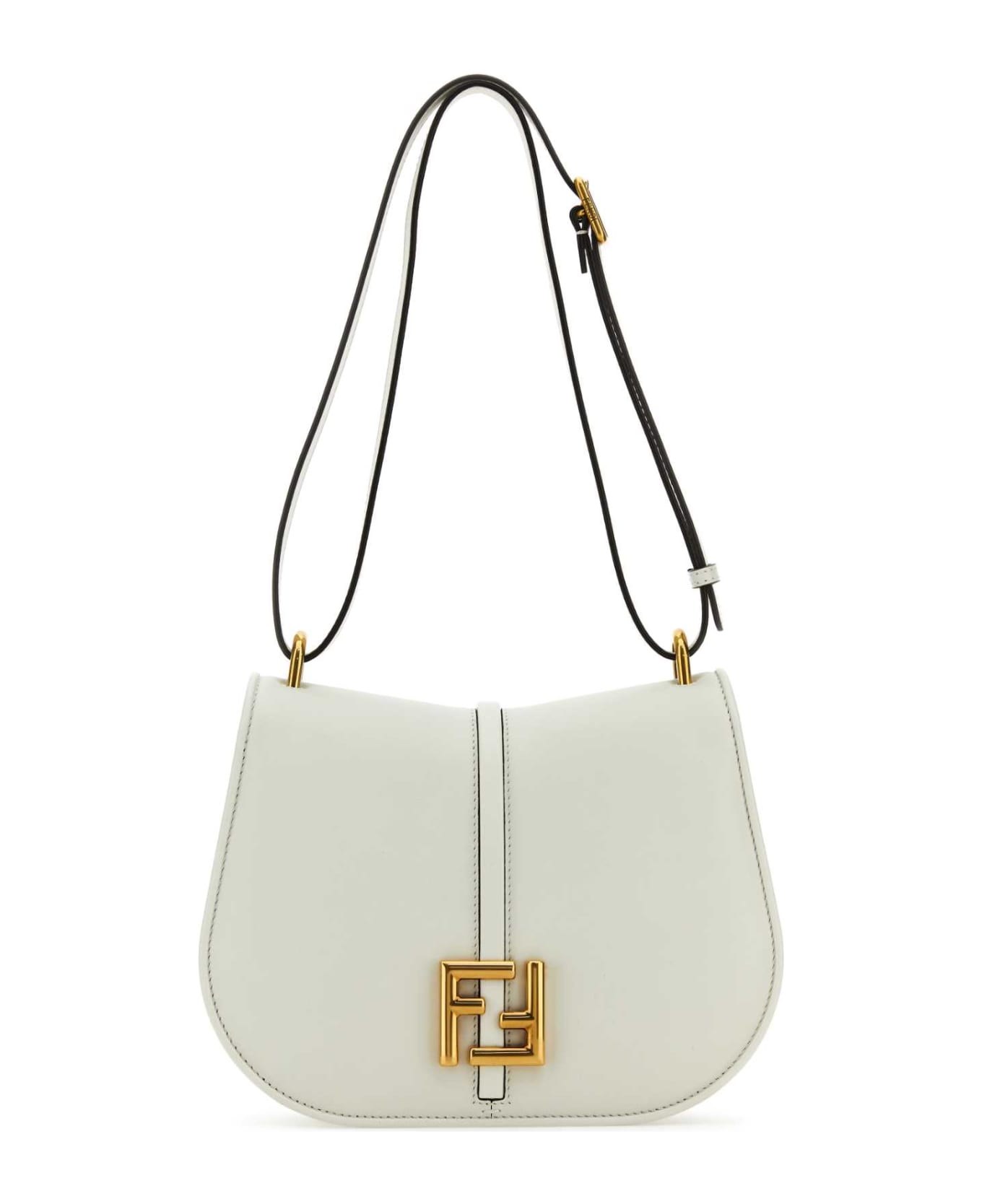 Fendi White Leather C Mon Medium Shoulder Bag - B.ICEOR.BURAT