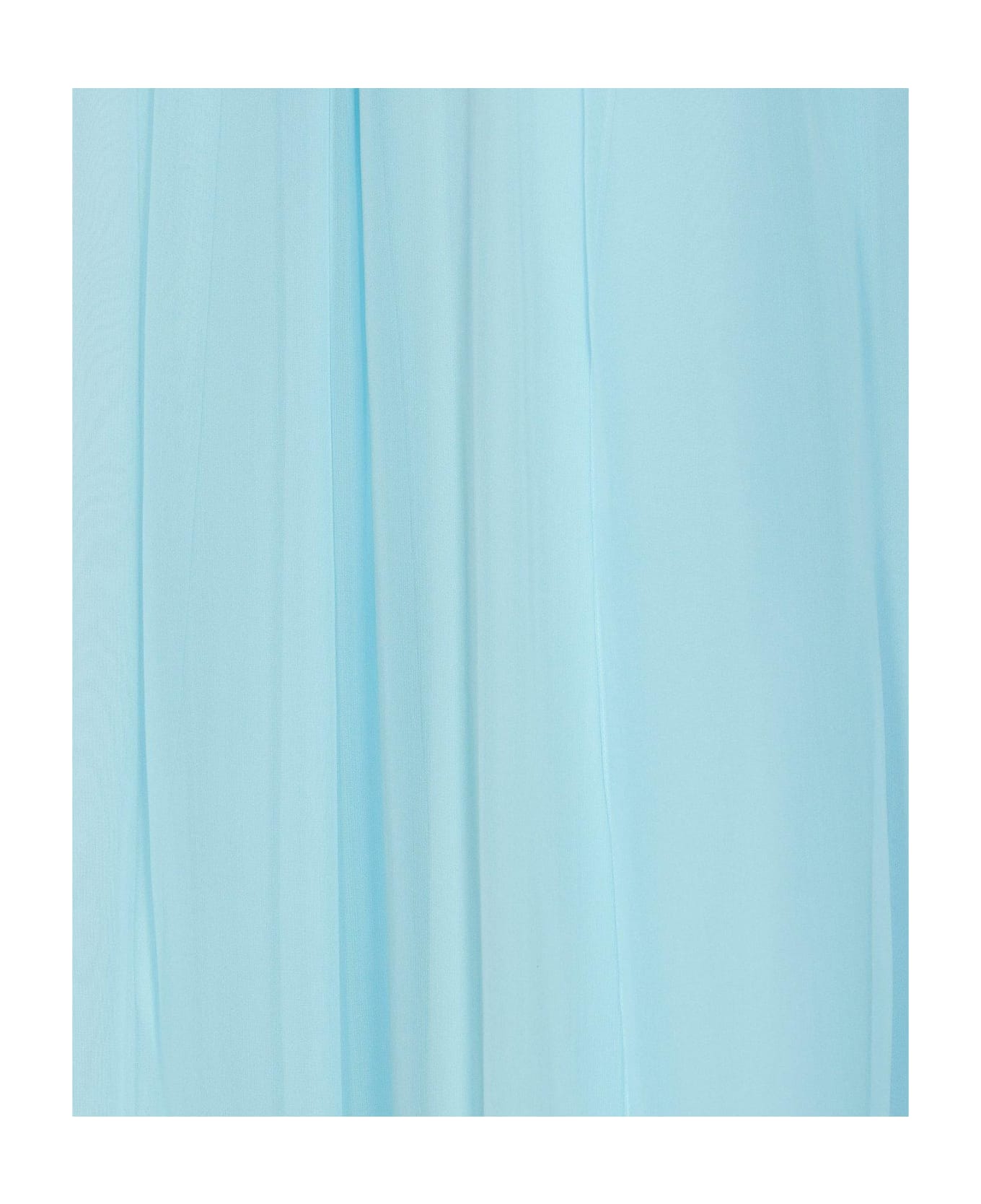 Max Mara Pianoforte Tulle Crewneck Sleeveless Dress - Blue