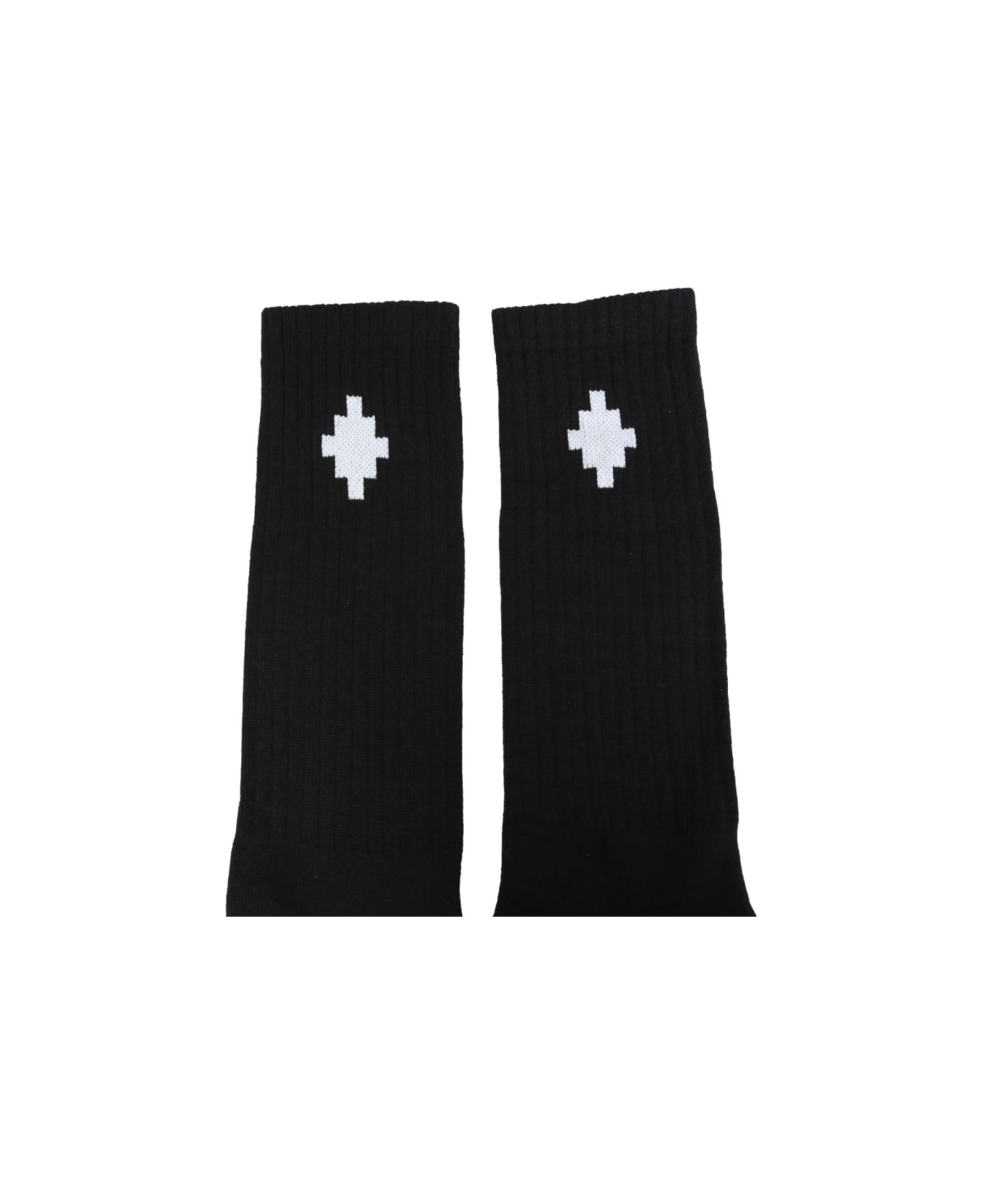 Marcelo Burlon Cross Sideway Socks - BLACK 靴下