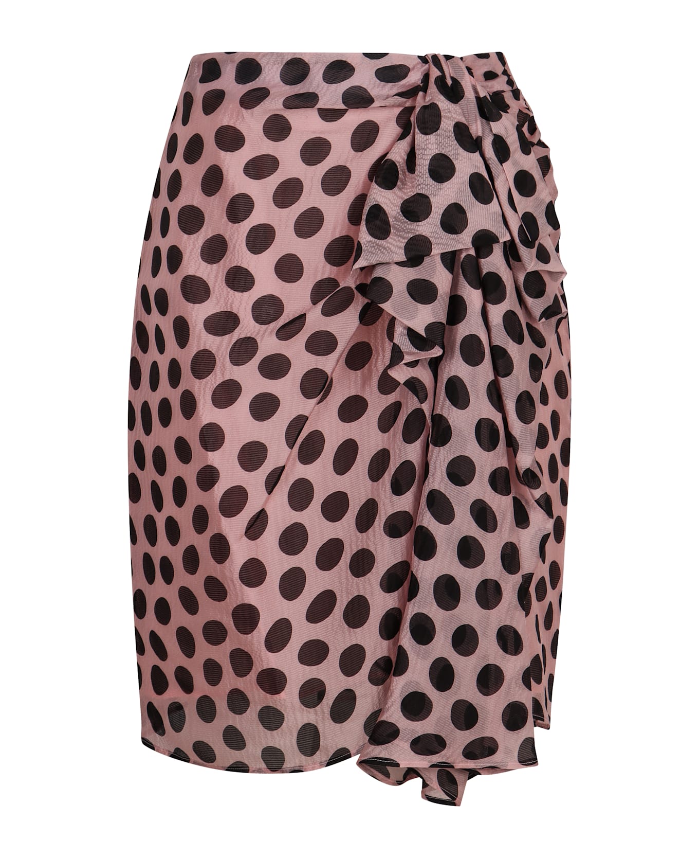 Nina Ricci Printed Silk Skirt - PINK
