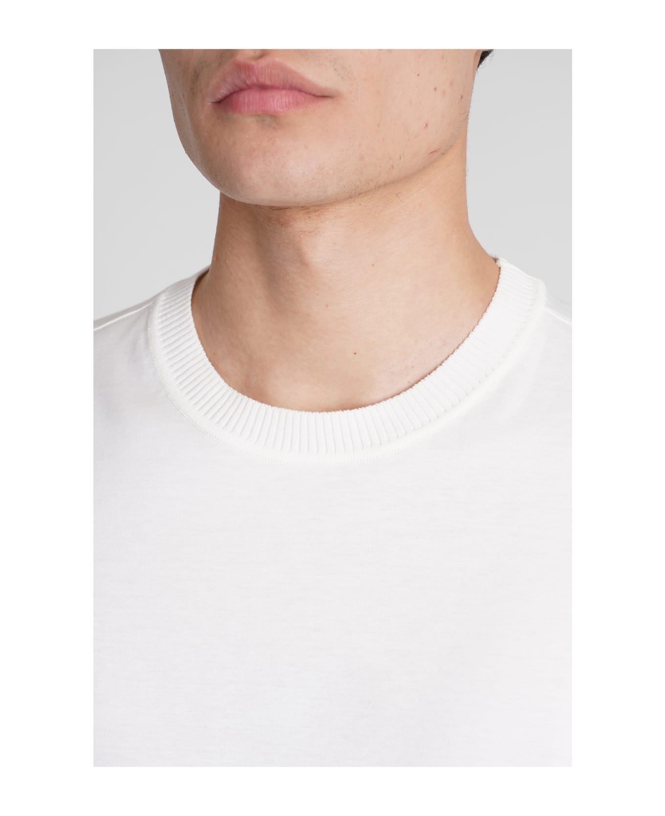 Zegna T-shirt In White Cotton - white