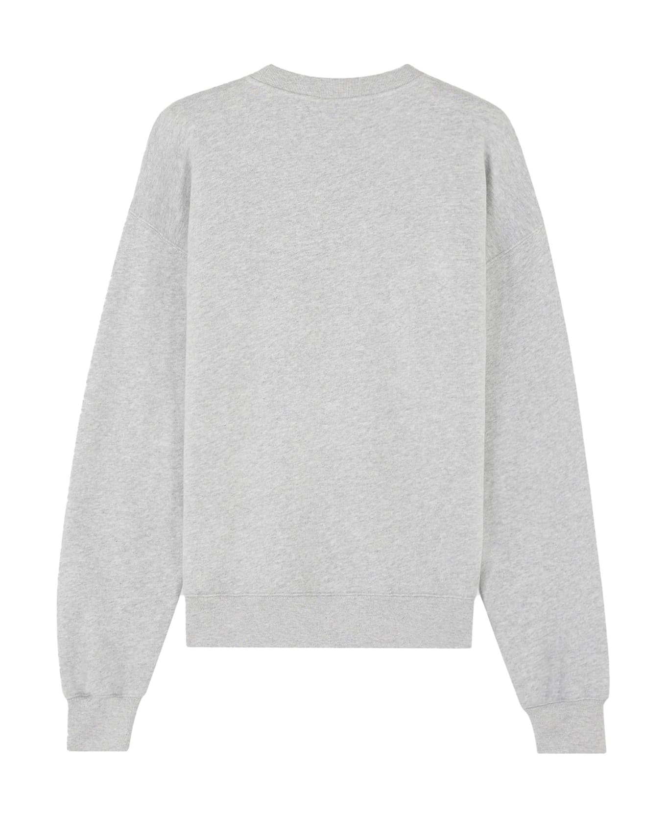 Maison Kitsuné Cotton Sweatshirt With Lettering Logo - Grey