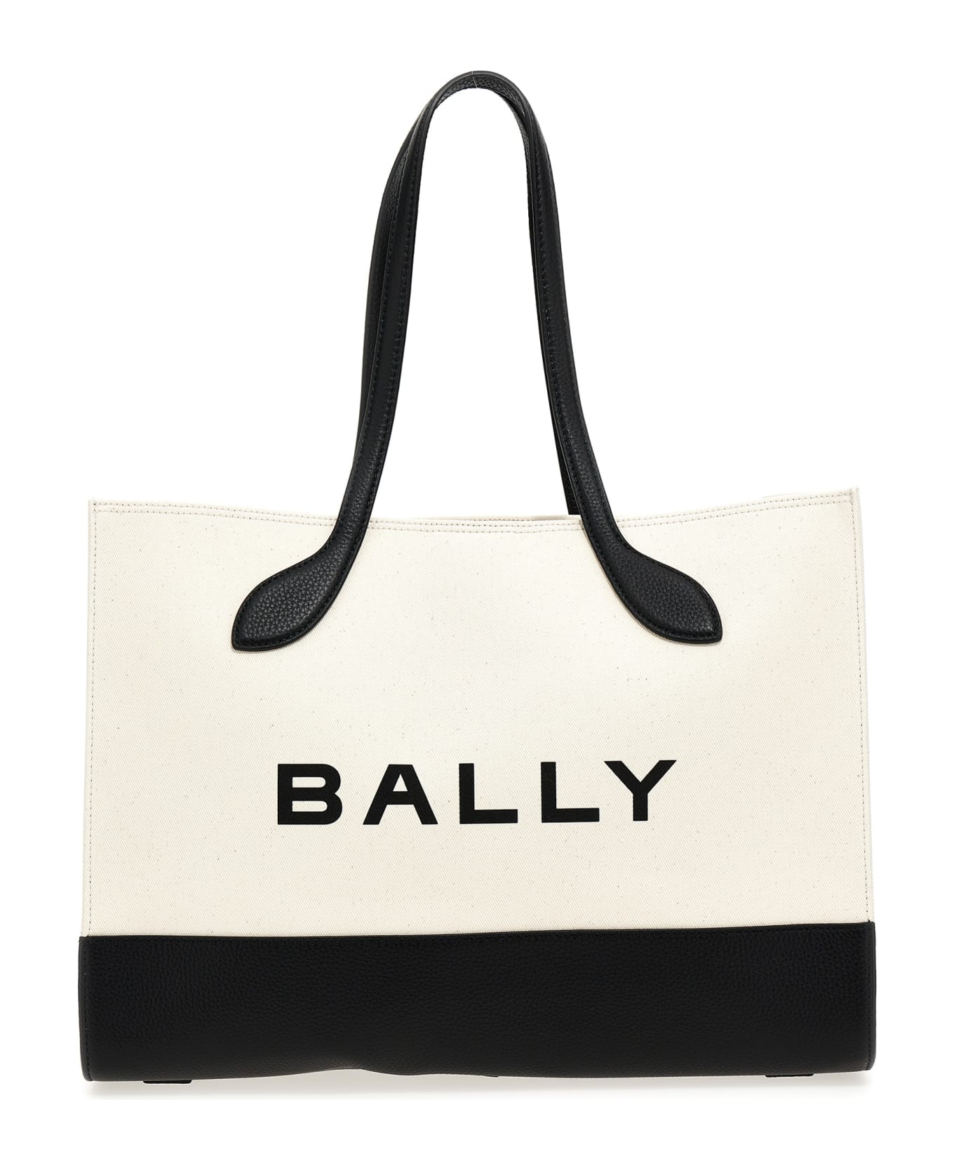 Bally Bar Keep On Shopper - White/Black