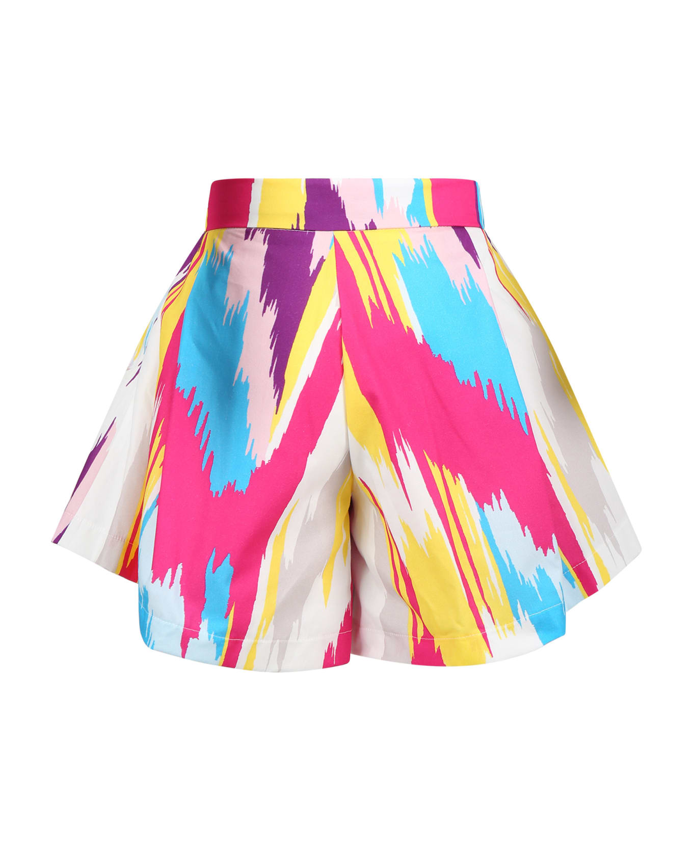 Missoni Kids Multicolor Shorts For Girl With Logo - Multicolor
