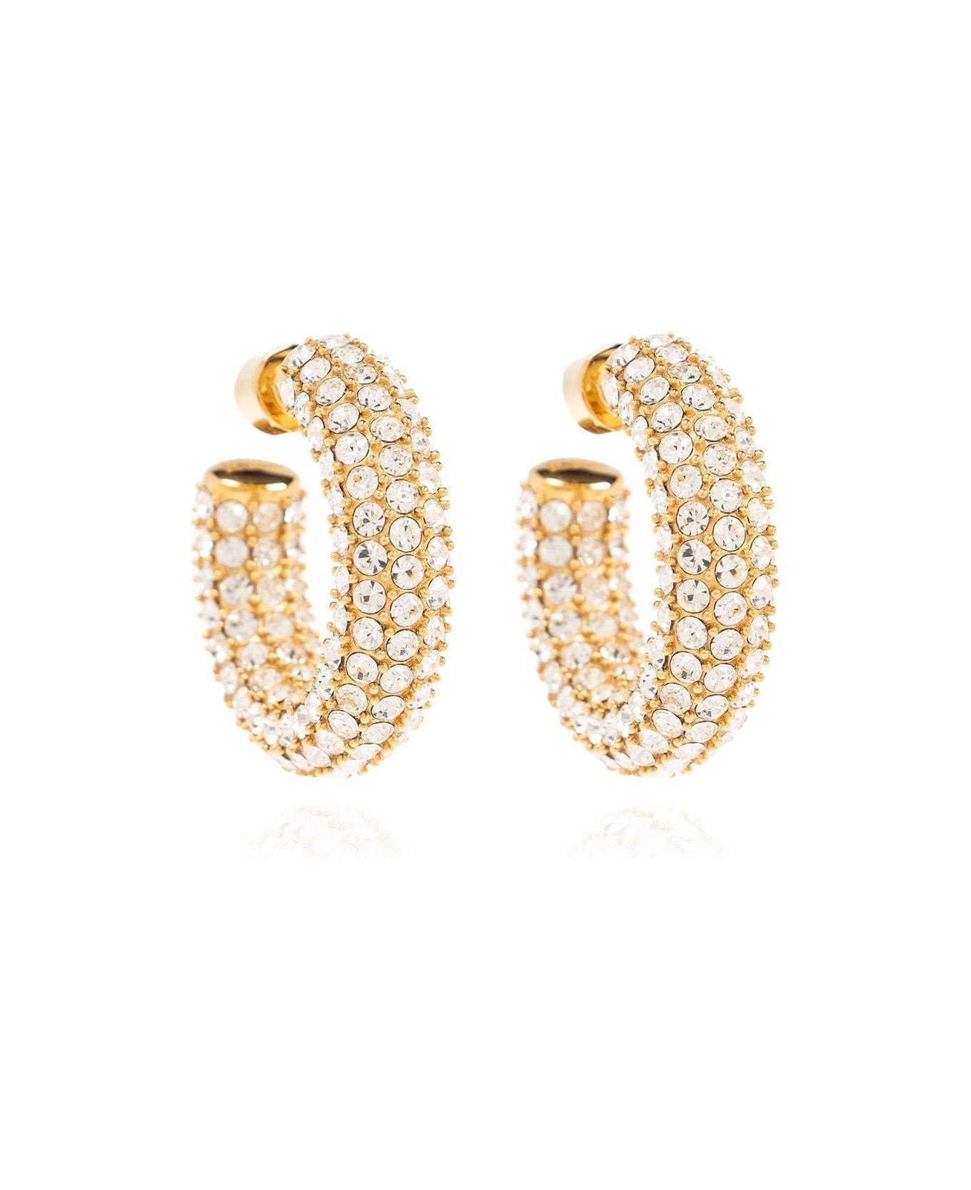 Jacquemus Embellished Hoop Earrings - GOLD