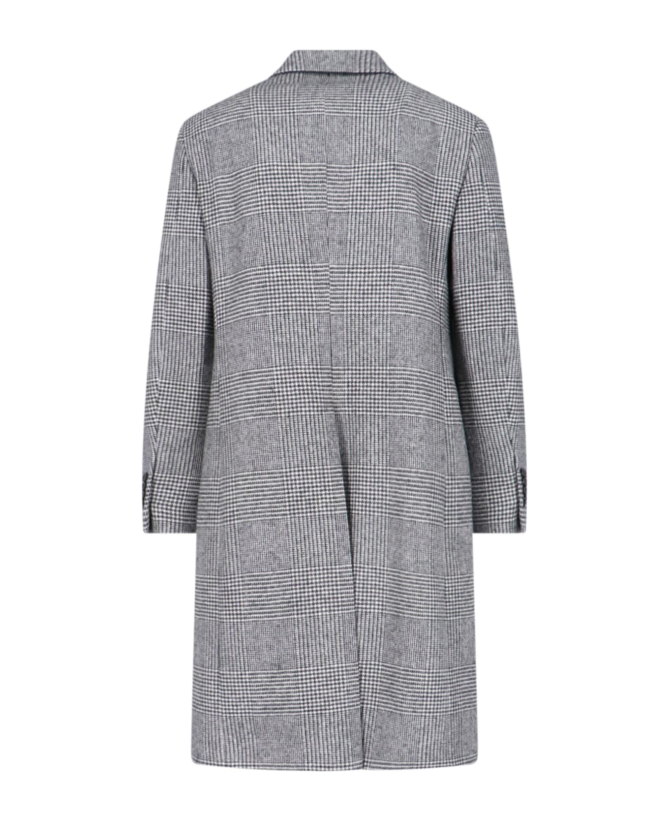 Lardini Single-breasted Midi Coat - Gray