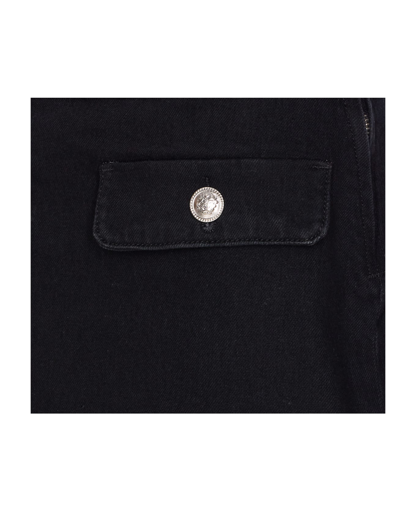 Liu-Jo Denim Mini Skirt - Black