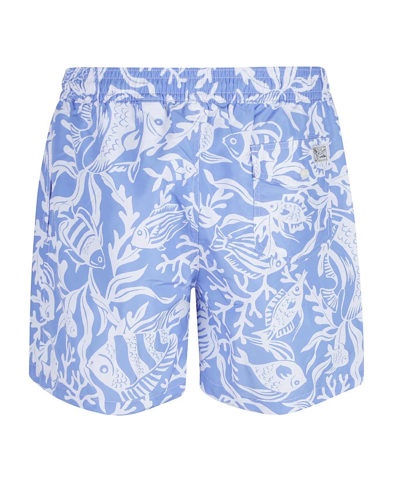 Polo Ralph Lauren Traveler Mid Swim Trunk - Fish Coral/light Blue